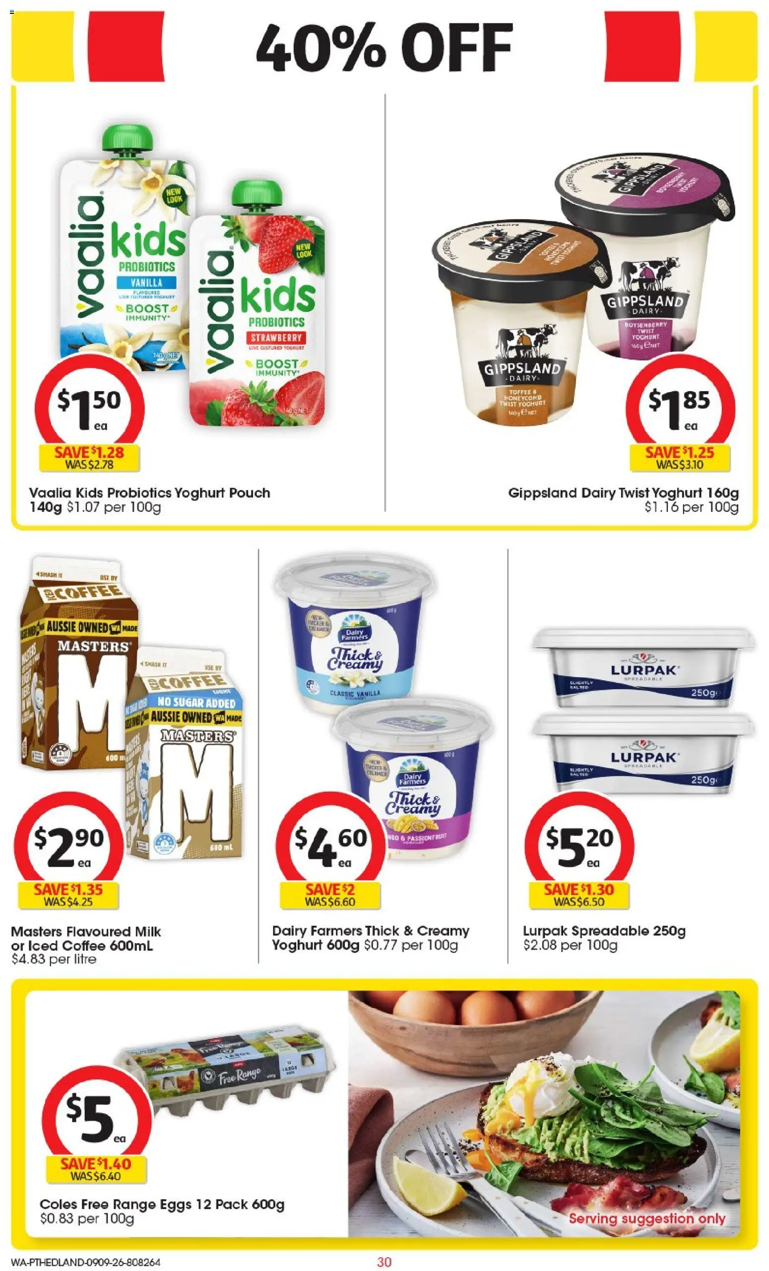 Coles catalogue - valid from 09/09/2026 | Page: 30 | Products: Protein, Honey, Greek yogurt, Cookies
