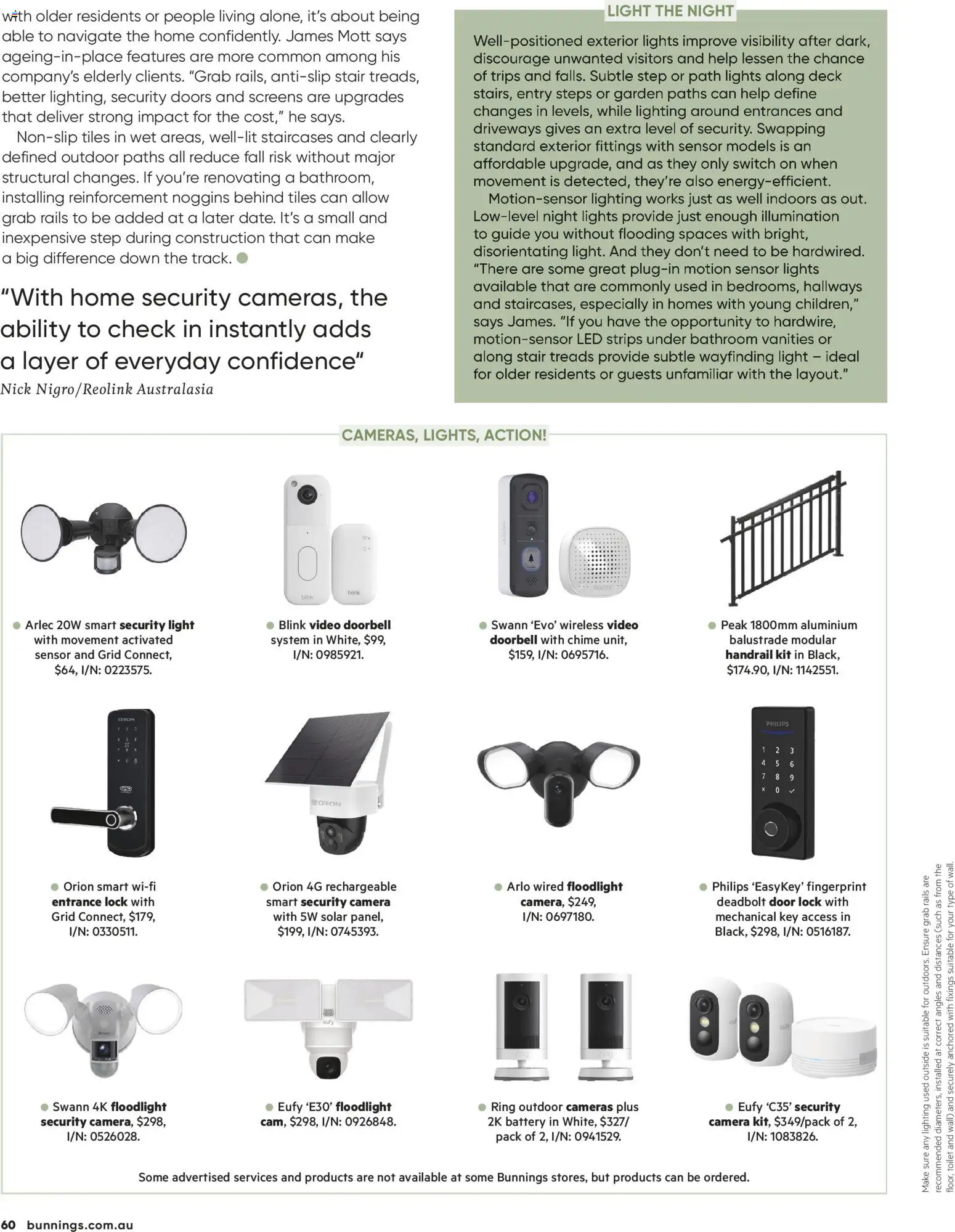 Bunnings Warehouse catalogue - valid from 01.05.2026 | Page: 60 | Products: Door, Battery, Doorbell, Bathroom