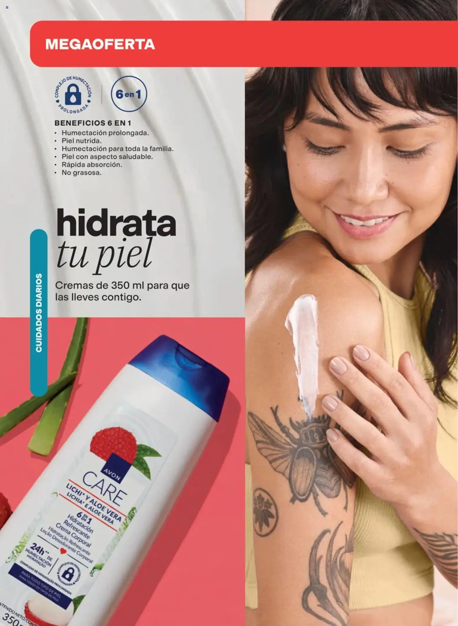 Nuevas ofertas de AVON válidas en toda la República Mexicana desde el 02/10/2026. ¡Encuentra las mejores ofertas en AVON campaña 15 2026! | Página: 169 | Productos: Desodorante, Crema, Aloe Vera, Crema corporal