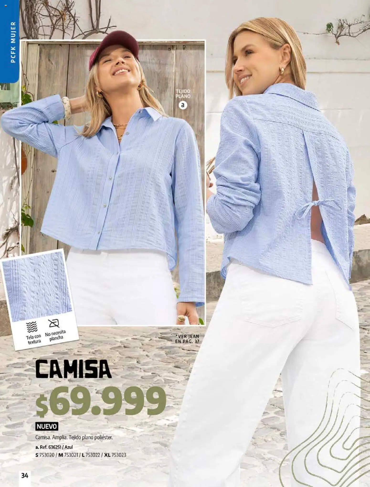 Pacifika revista - valida desde el 18/10/2026 | Página: 34 | Productos: Plancha, Jean, Camisa