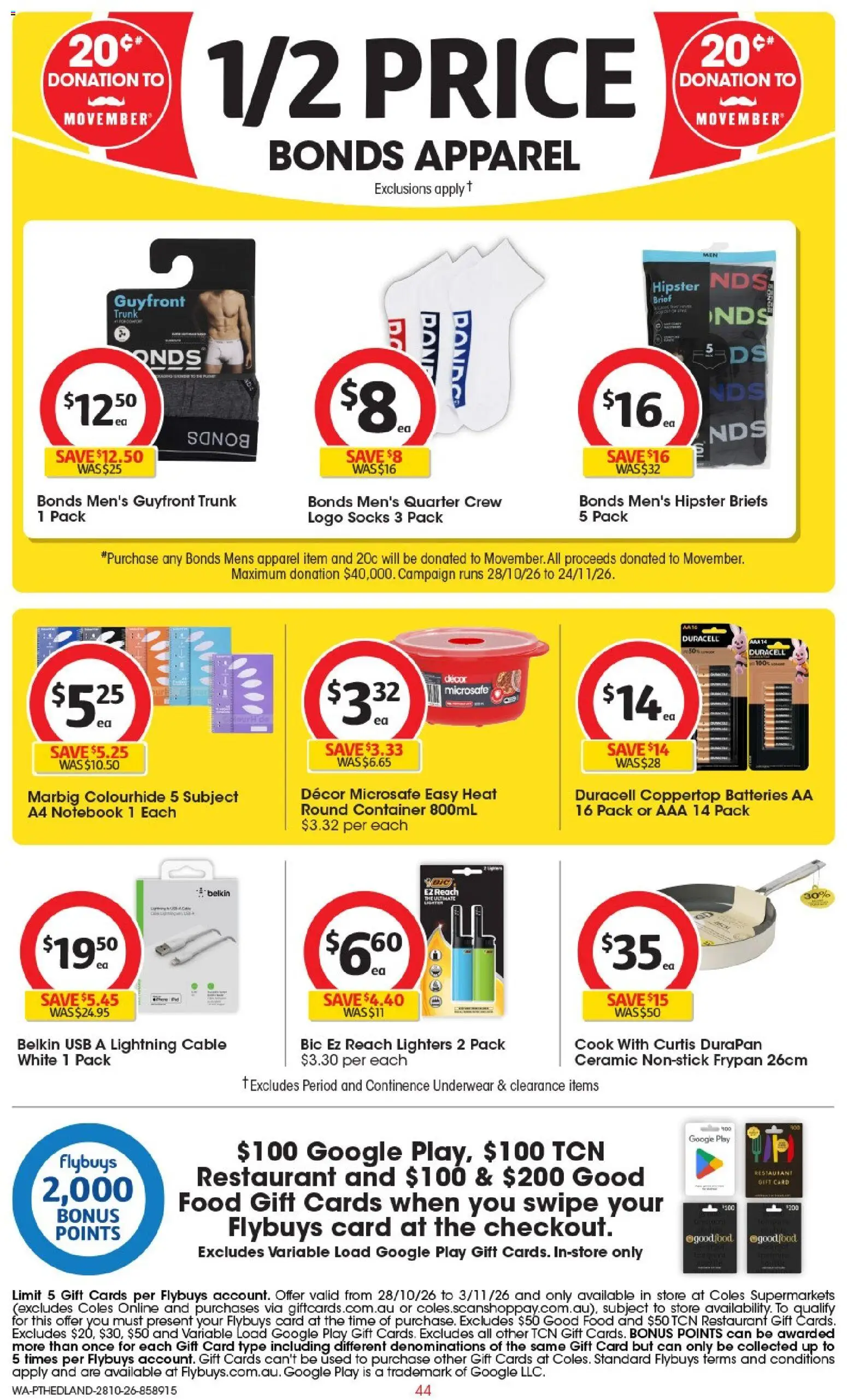 ﻿Coles catalogue valid from 28/10/2026 > Online Australia | Page: 44