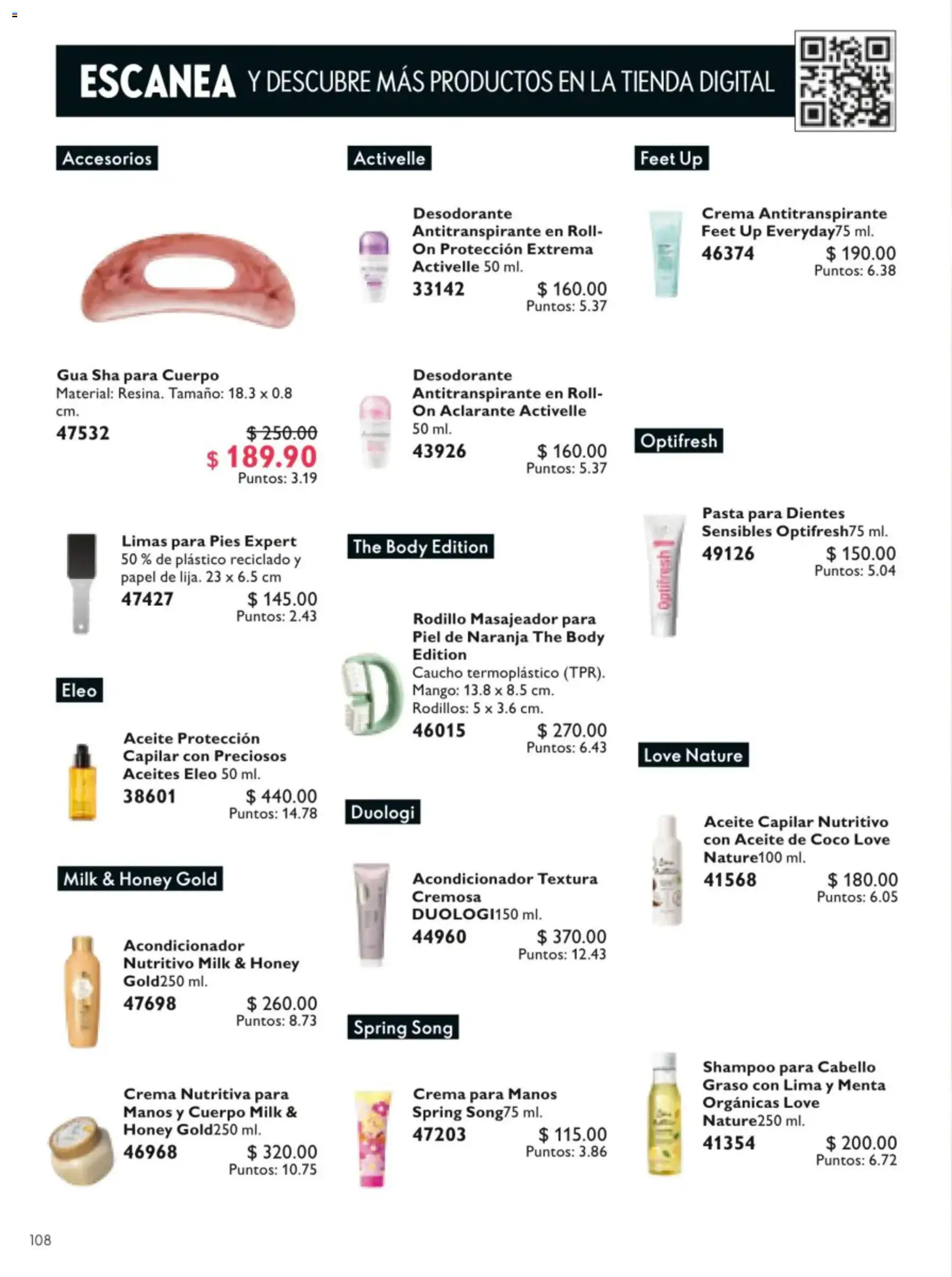 Nuevas ofertas de Oriflame válidas en toda la República Mexicana desde el 20/06/2026. ¡Encuentra las mejores ofertas en Oriflame campaña 9 2026! | Página: 108 | Productos: Desodorante, Mango, Aclarante, Rodillo