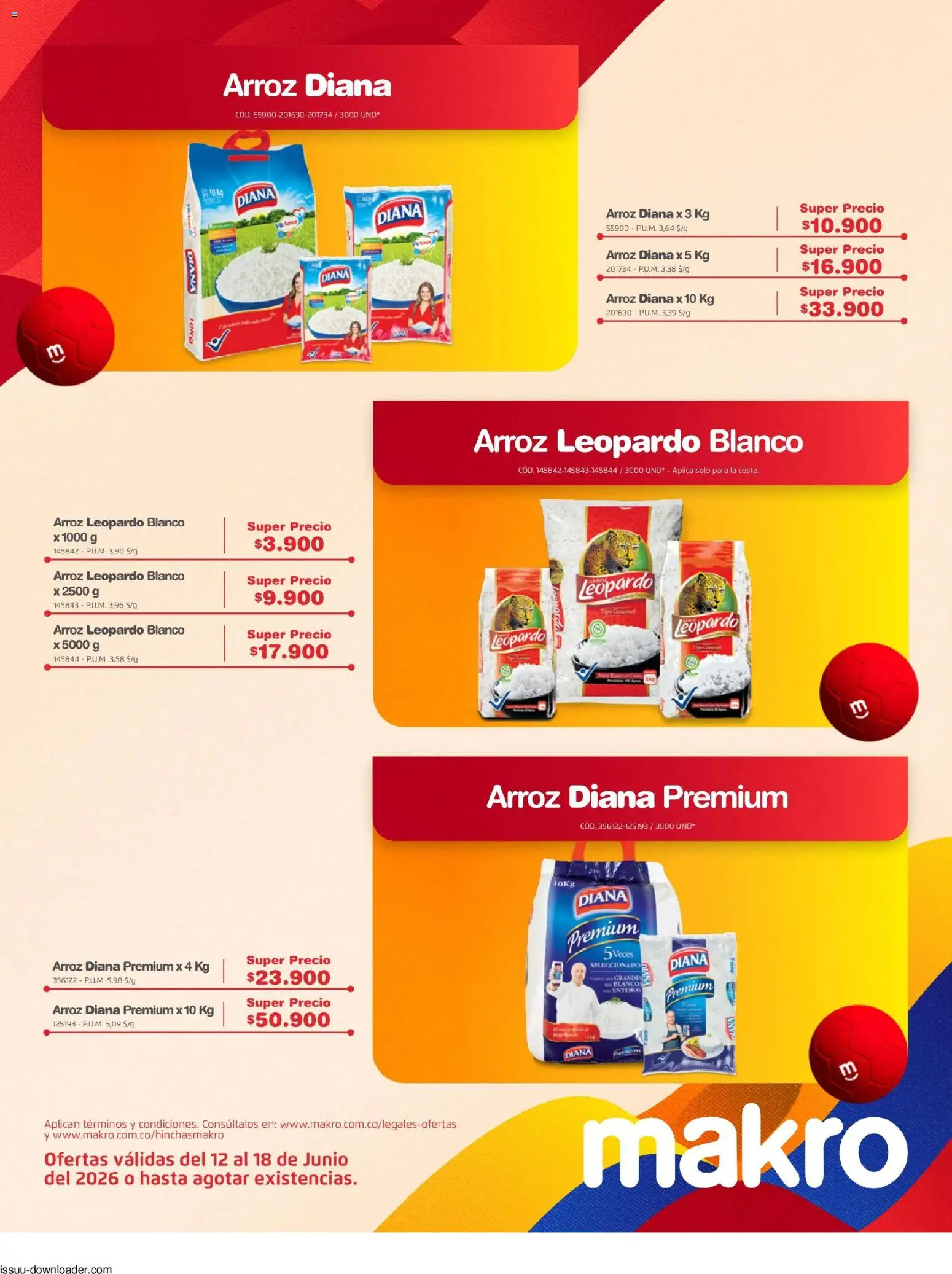Makro revista - valida desde el 12.06.2026 | Página: 22 | Productos: Arroz