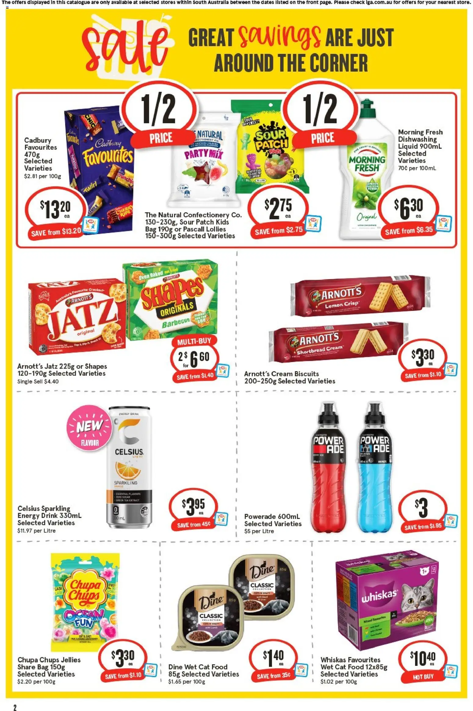 IGA catalogue - valid from 12/08/2026 | Page: 3 | Products: Food, Energy drink, Biscuits, Lemon