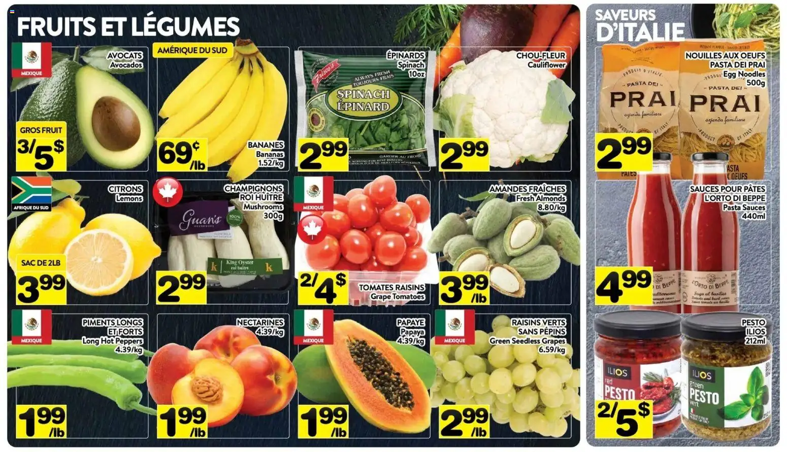 Pa Supermarché flyer valid from 25.05.2026 | Page: 2 | Products: Noodles, Pasta, Tomatoes, Bananas