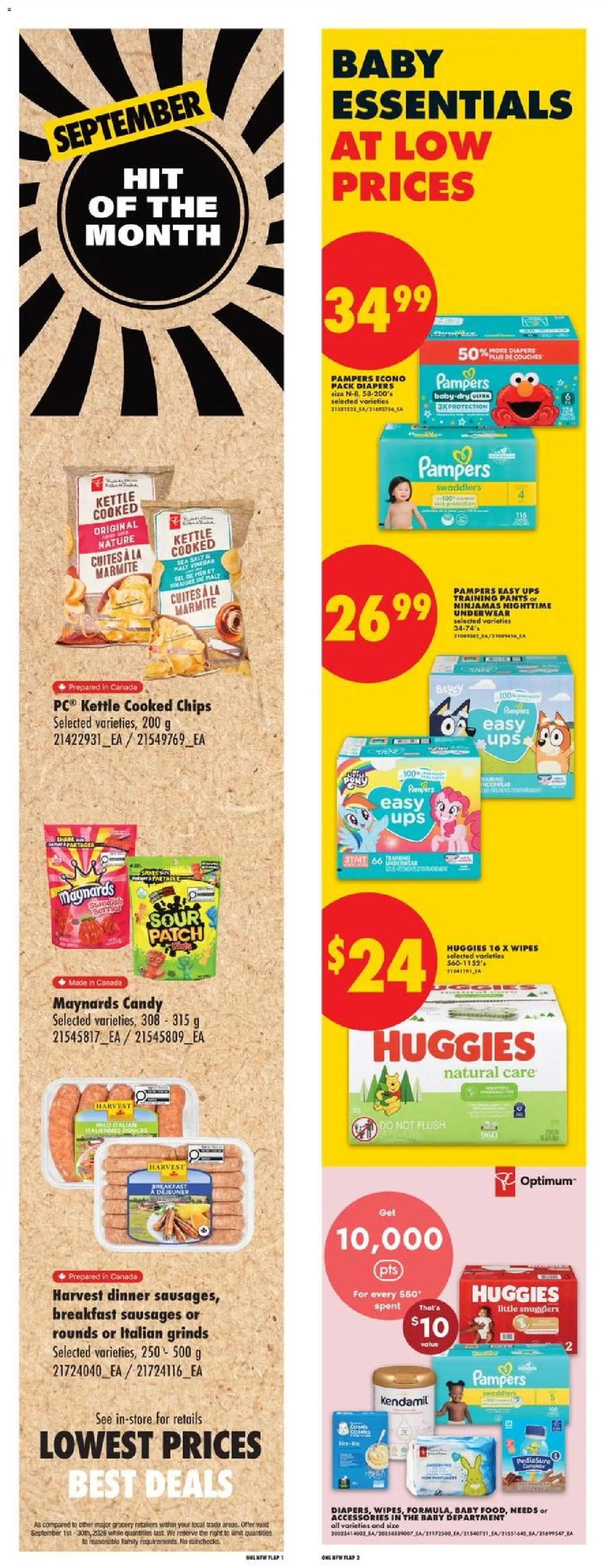 No Frills flyer valid from Sep 17, 2026 | Page: 6 | Products: Chips, Sausages, Salt, Underwear