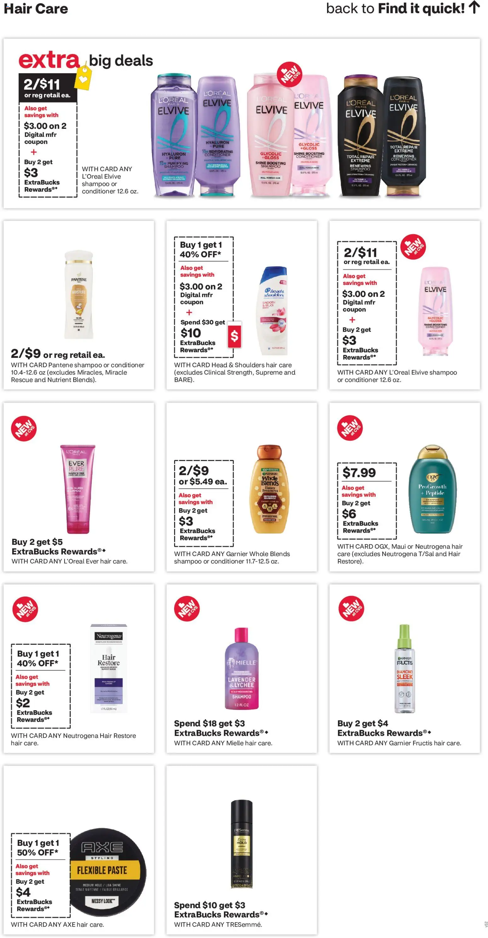 CVS Pharmacy Weekly Ad - valid from 31.05.2026 | Page: 13 | Products: Axe, Shampoo, Conditioner, Iron