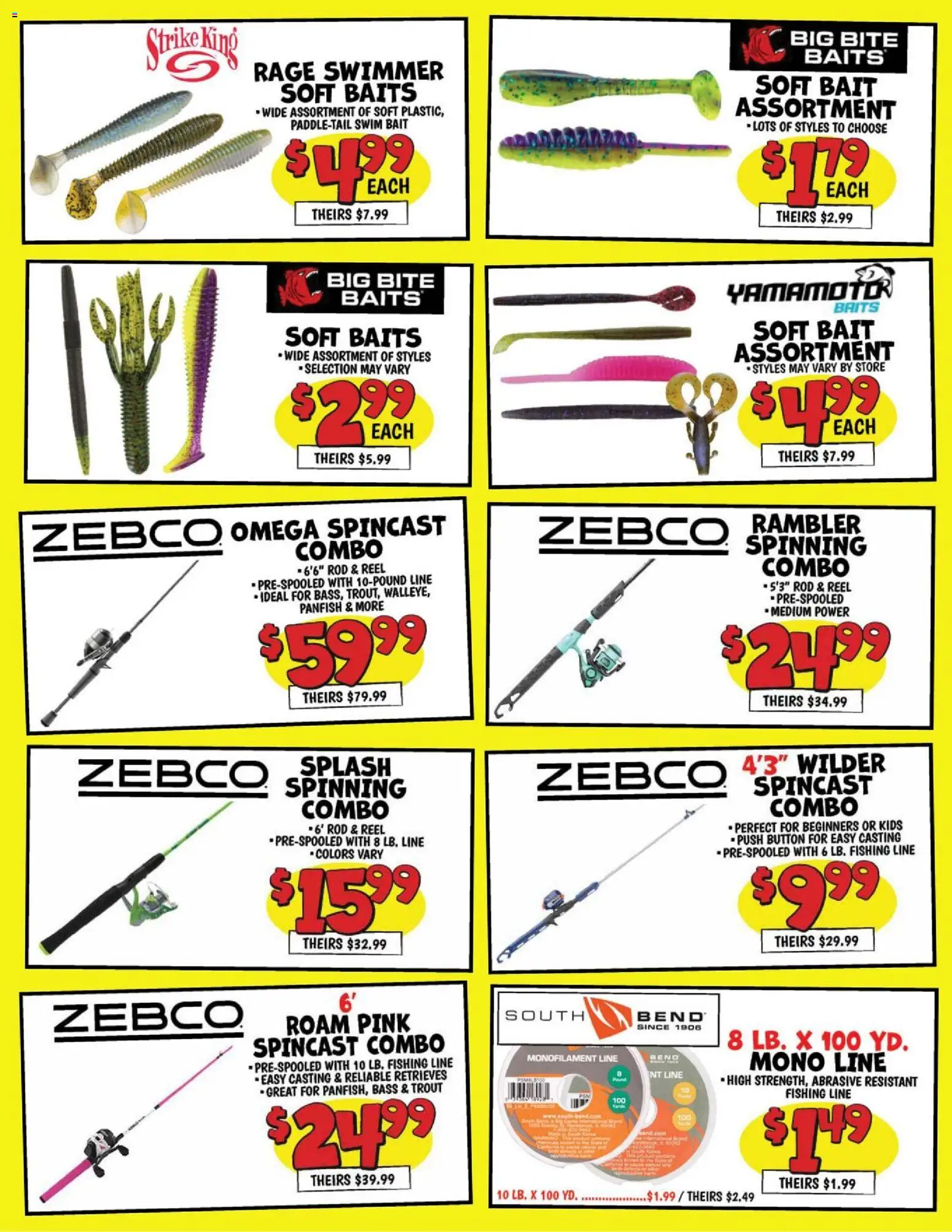 Ollie's Weekly Ad - valid from 08/07/2026 | Page: 3 | Products: Omega, Trout, Rod, Bait