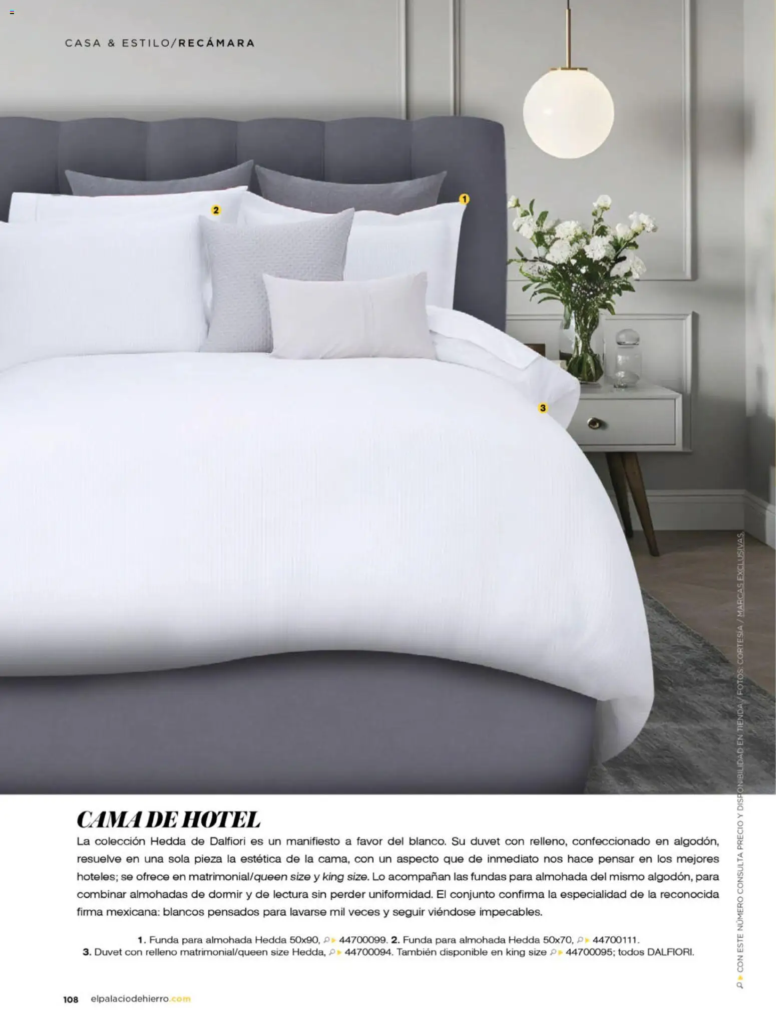 Nuevas ofertas de Palacio De Hierro válidas en toda la República Mexicana desde el 01/09/2026. ¡Encuentra las mejores ofertas en Palacio De Hierro catálogo La Gaceta! | Página: 112 | Productos: Funda, Cama, Almohada, Conjunto