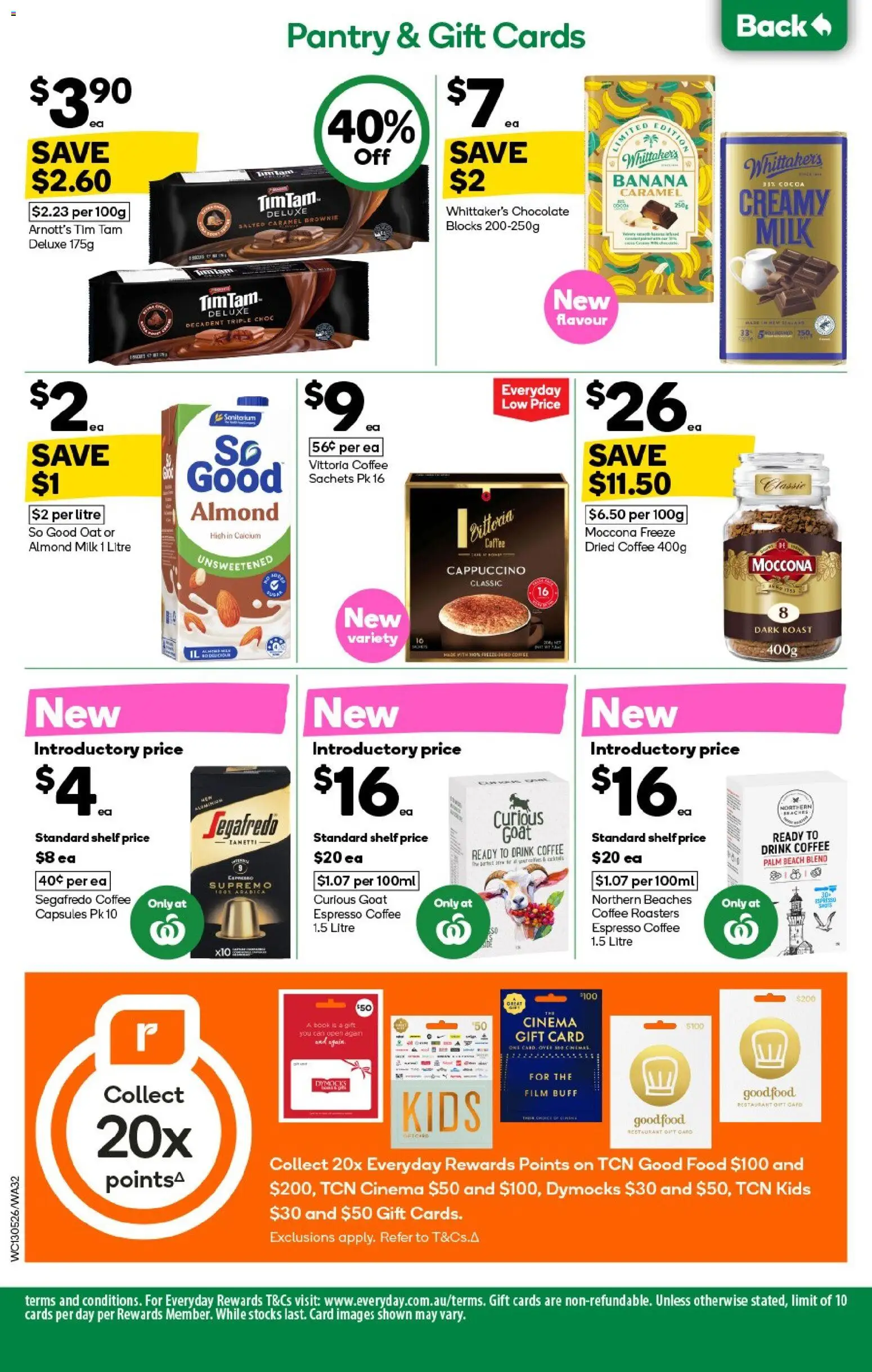 Woolworths catalogue - valid from 13.05.2026 | Page: 32 | Products: Shelf, Milk, Coffee, Moccona