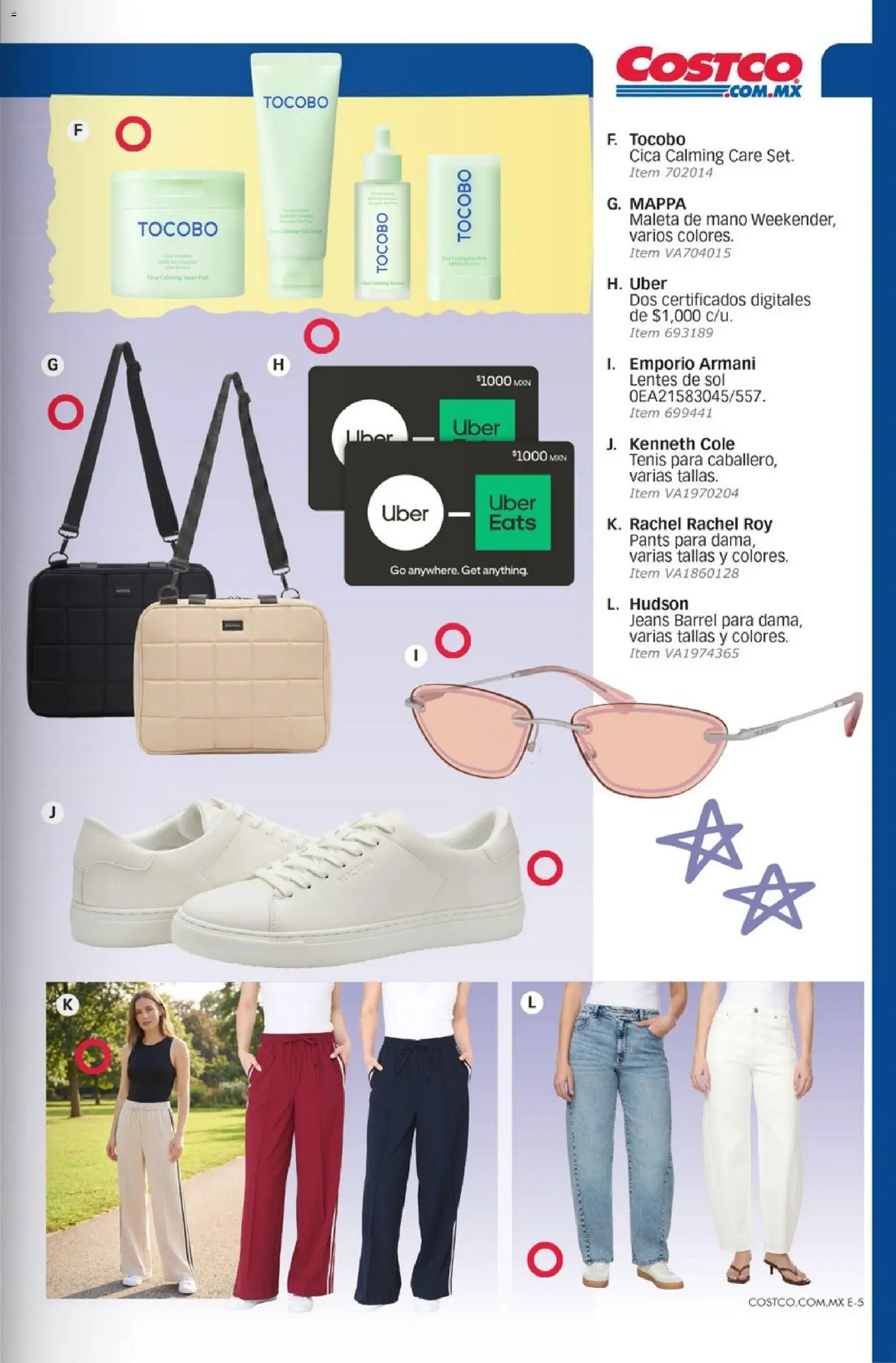 Nuevas ofertas de Costco válidas en toda la República Mexicana desde el 01/07/2026. ¡Encuentra las mejores ofertas en Costco Revista Julio 2026! | Página: 103 | Productos: Tenis, Lentes, Maleta, Pants
