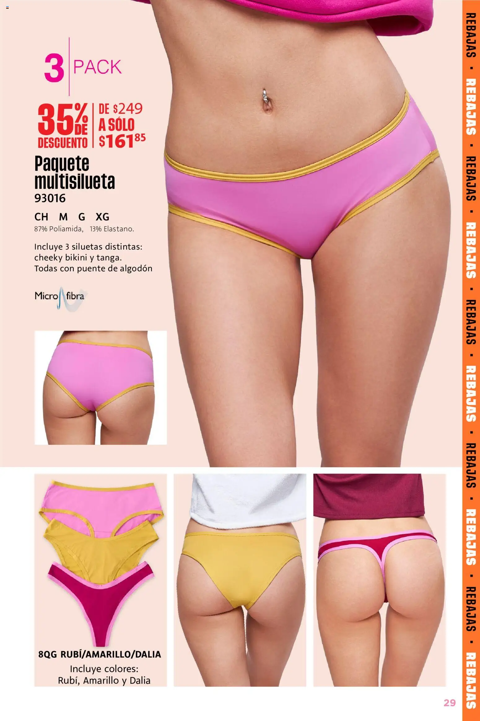 Nuevas ofertas de Ilusión válidas en toda la República Mexicana desde el 01.06.2026. ¡Encuentra las mejores ofertas en Ilusión catálogo Rebajas de Verano! | Página: 29 | Productos: Algodón, Bikini
