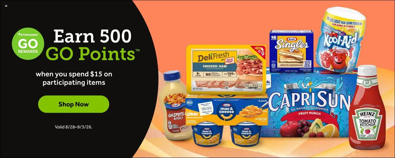 Stop & Shop Weekly Ad - valid from 08/28/2026 | Page: 6 | Products: Vitamin, Cheese, Ham, Tomato