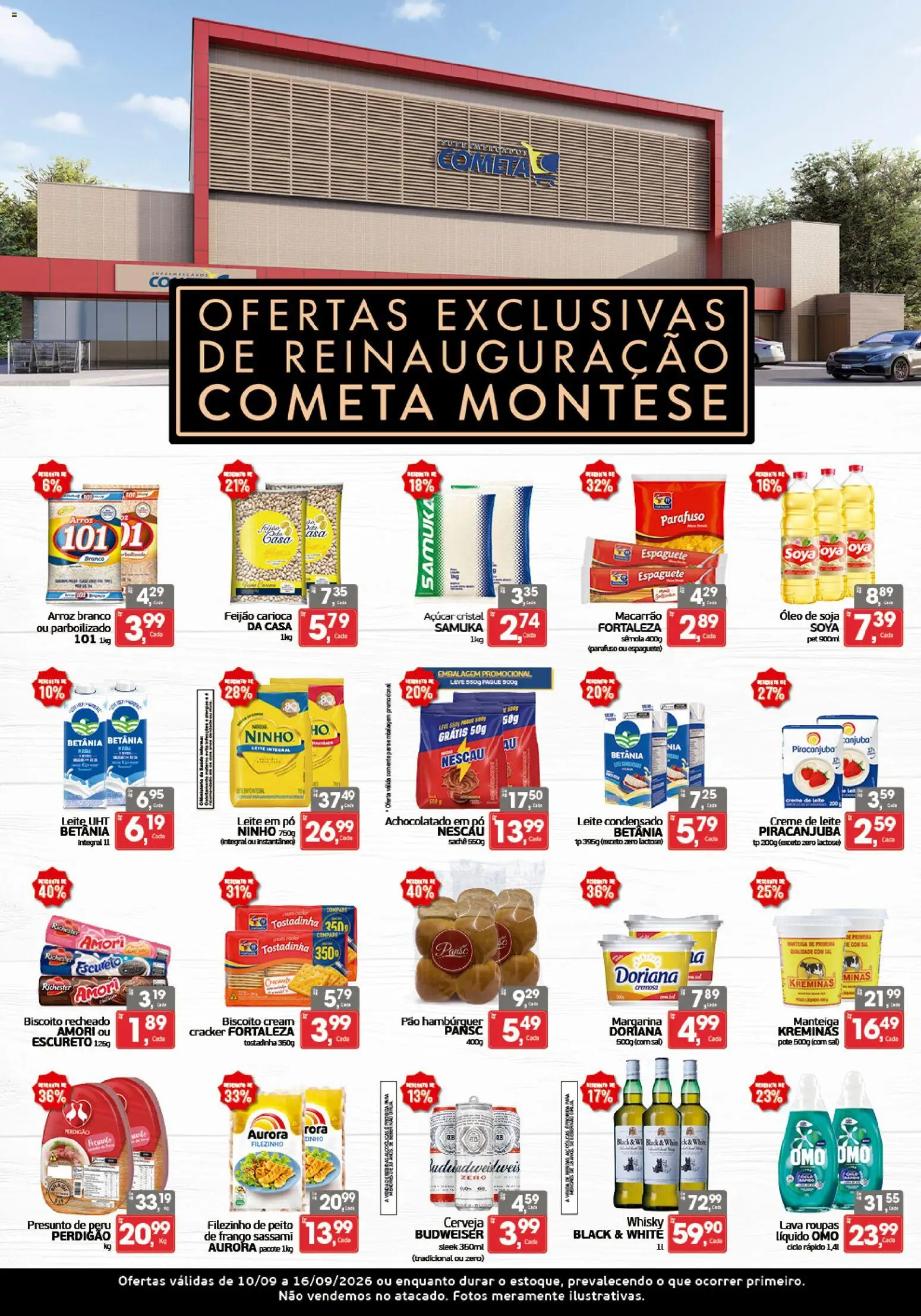 Cometa Supermercados Folheto - válido de 10/09/2026 | Página: 1 | Produtos: Achocolatado, Manteiga, Creme, Creme de leite