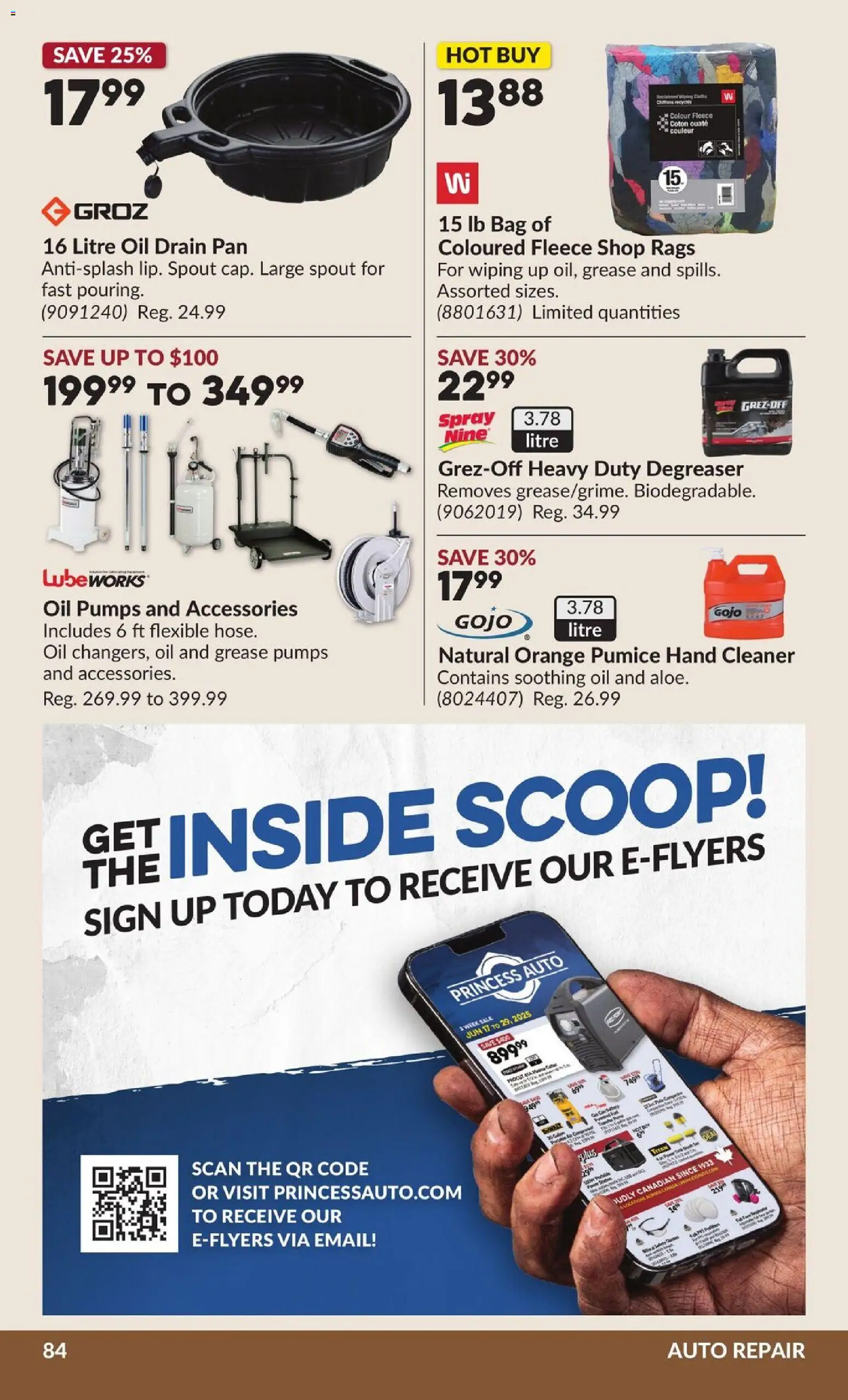 Princess Auto flyer valid from 02.06.2026 | Page: 85 | Products: Bag, Oil