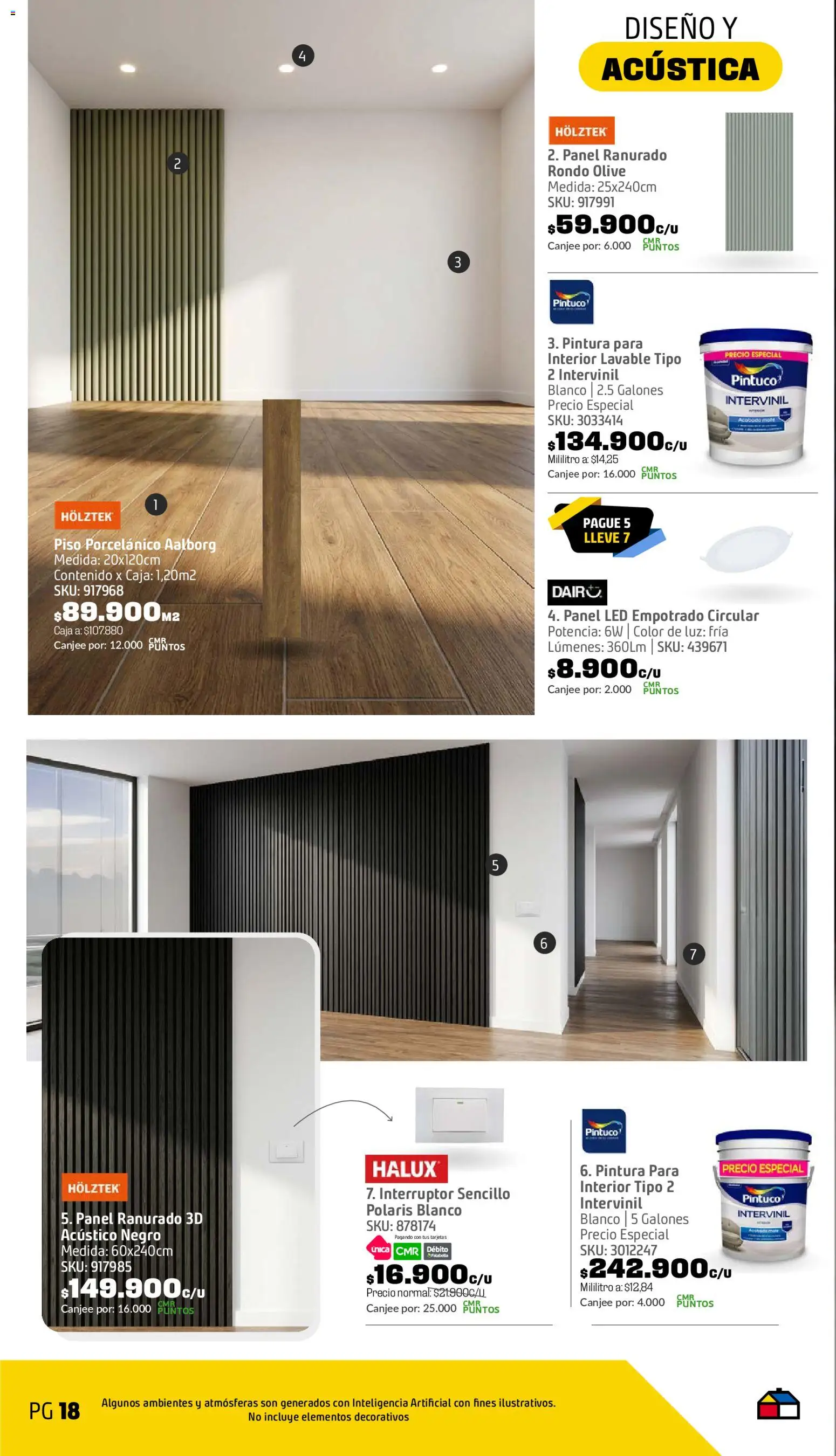 Homecenter revista - valida desde el 08/09/2026 | Página: 19 | Productos: Pintura, Caja