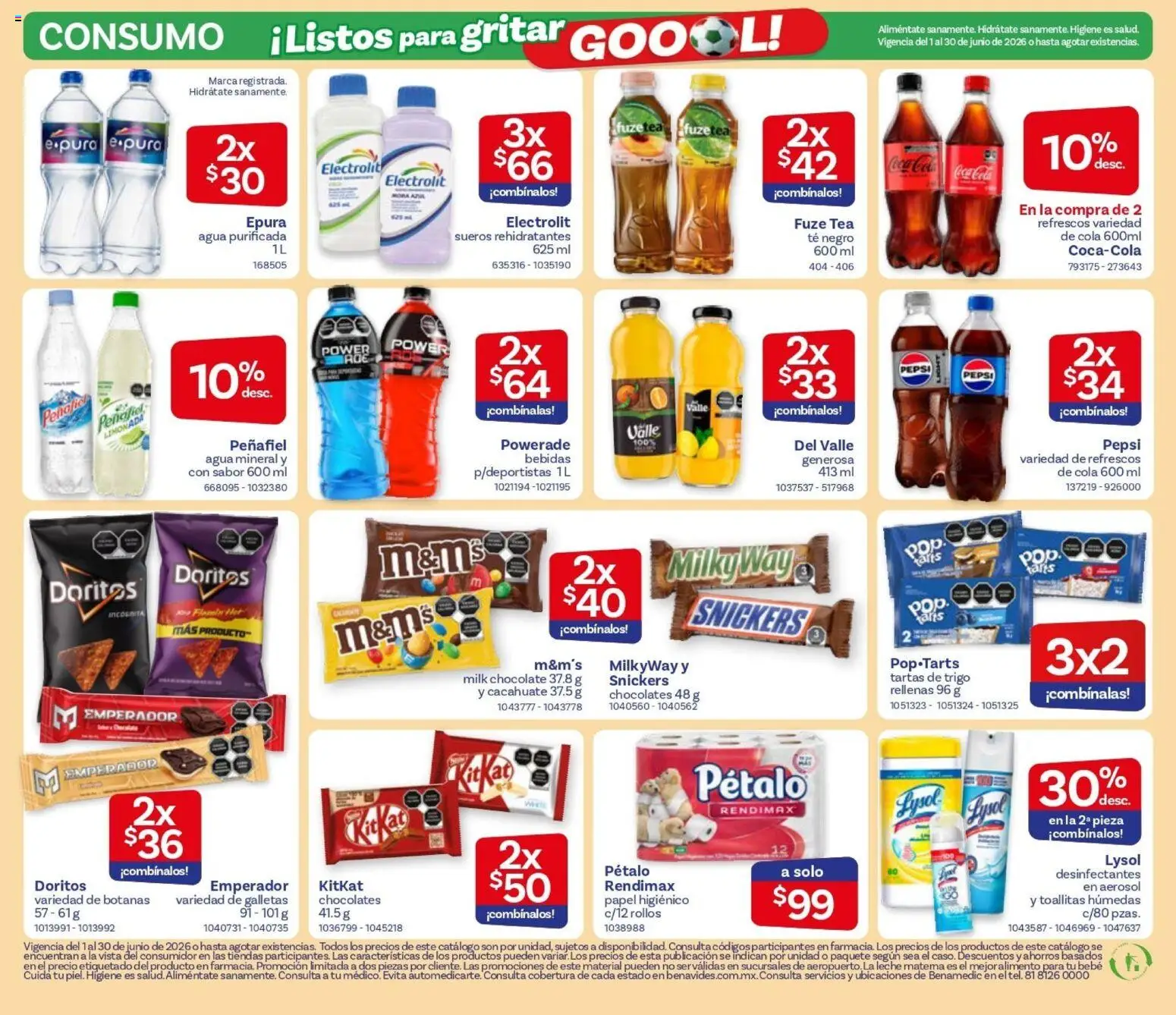 Nuevas ofertas de Farmacia Benavides válidas en toda la República Mexicana desde el 01.06.2026. ¡Encuentra las mejores ofertas en Farmacia Benavides catálogo! | Página: 22