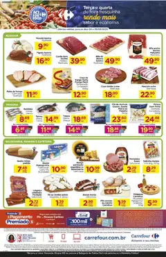 Carrefour ofertas Feira - Pré-Visualização do folheto da loja Carrefour, válido de 04/08/2026 | Página: 2 | Produtos: Linguiça, Pão, Mortadela, Peito de frango