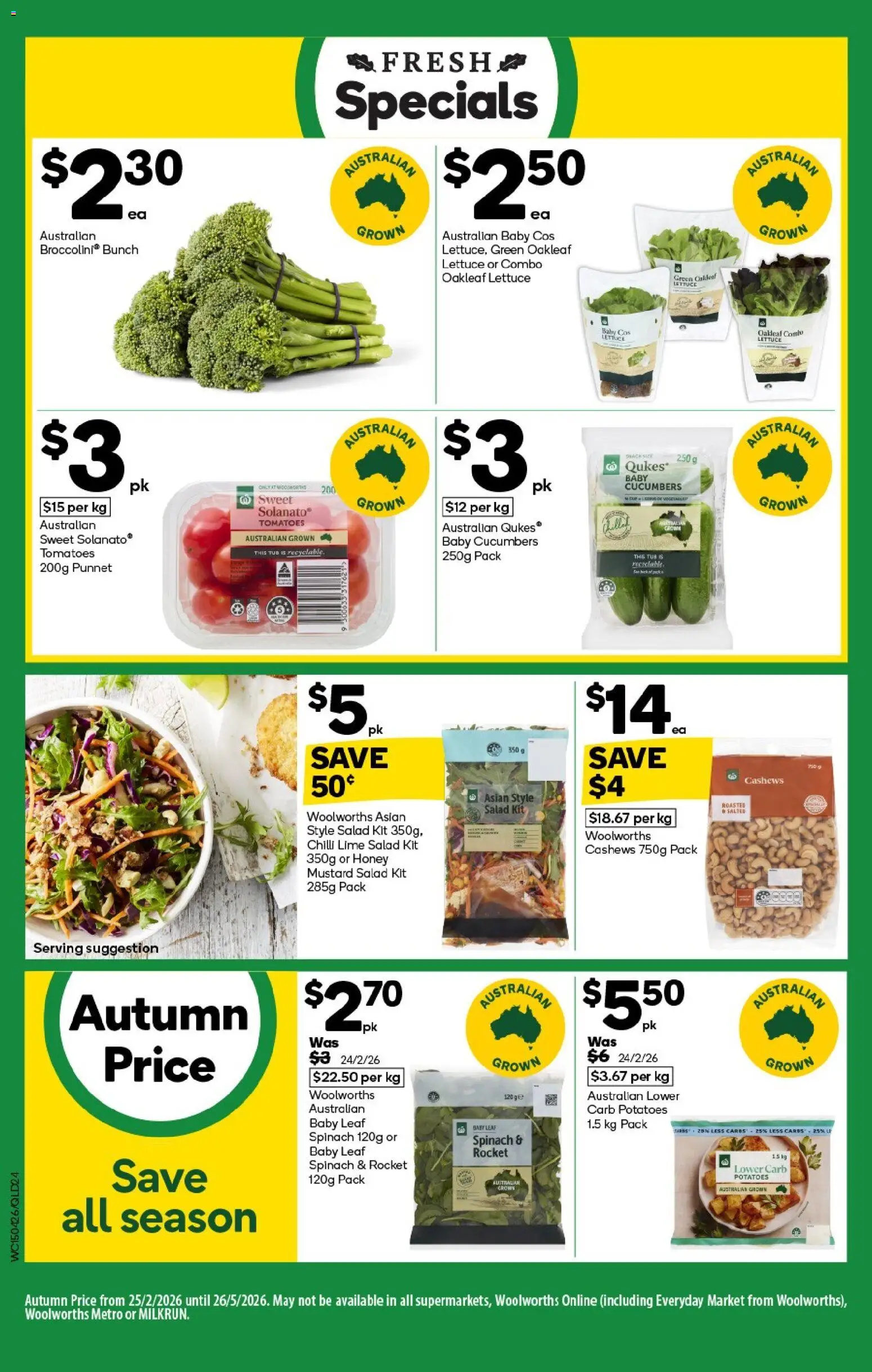 Woolworths catalogue - valid from 15.04.2026 | Page: 24 | Products: Mustard, Cucumbers, Rocket, Chilli