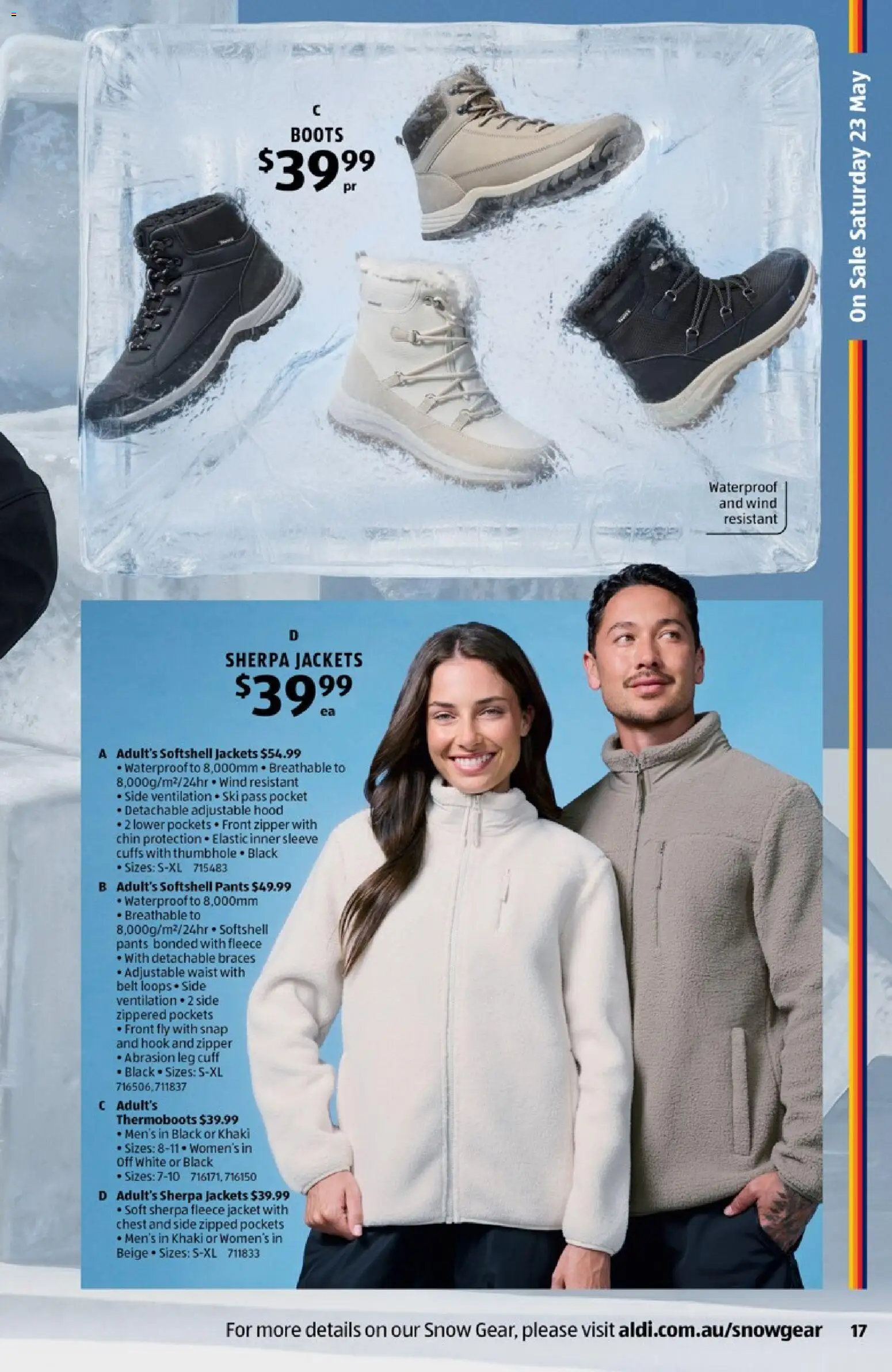 Aldi catalogue - valid from 20.05.2026 | Page: 17 | Products: Jacket, Pants, Boots, Belt
