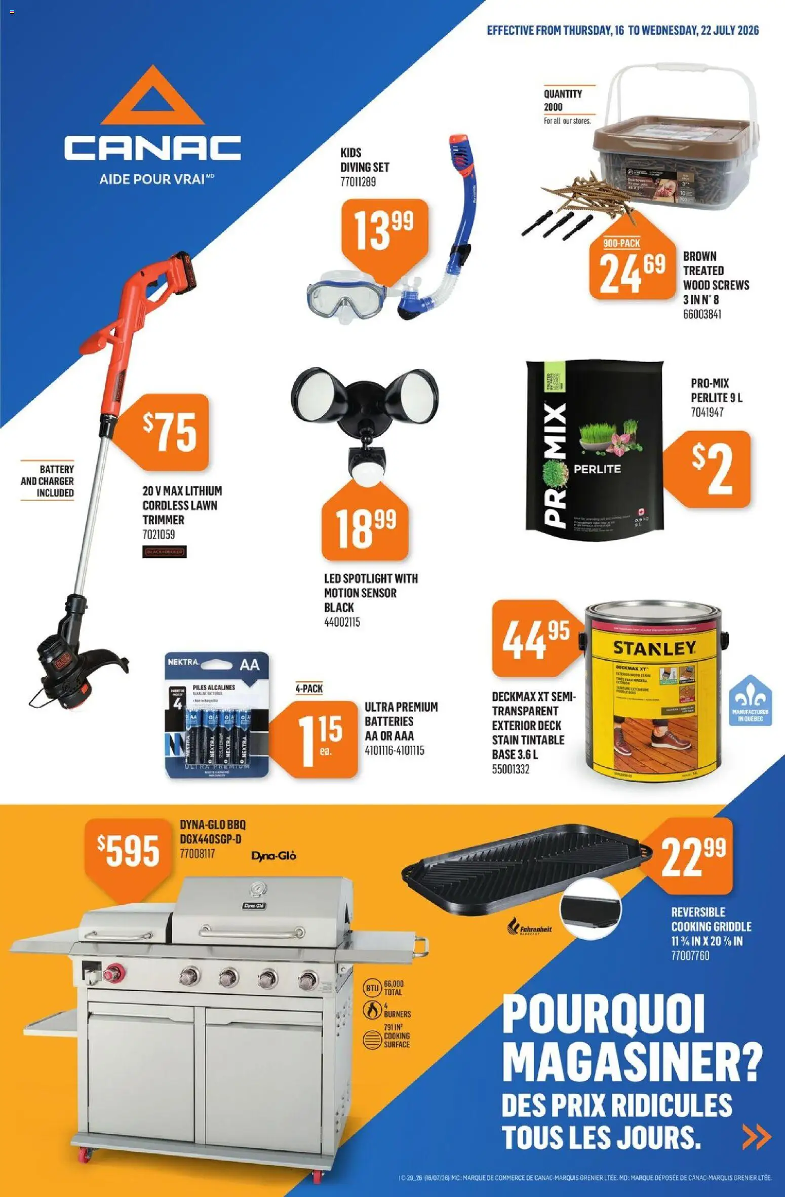 Canac flyer valid from Jul 16, 2026 | Page: 1