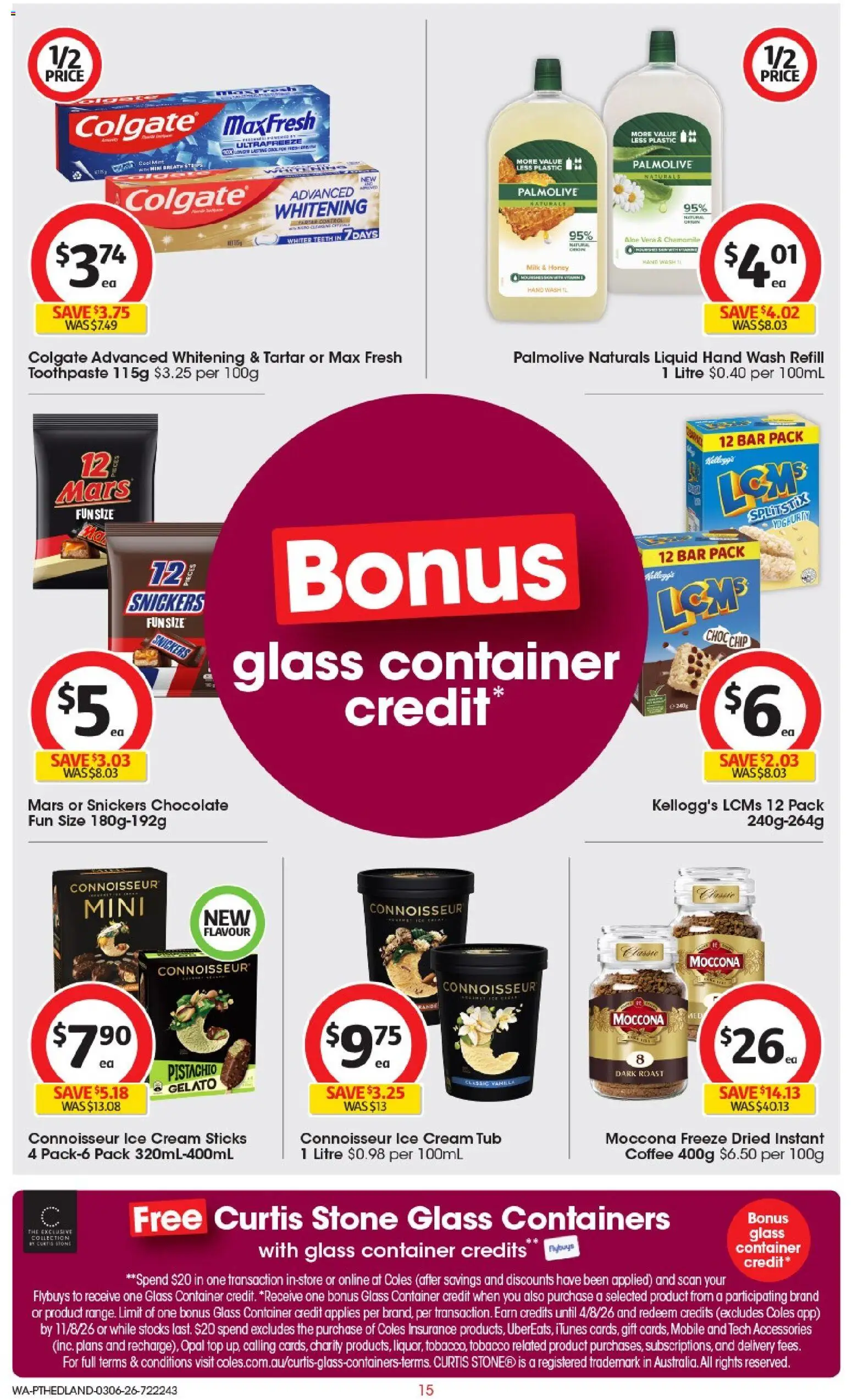 Coles catalogue - valid from 03.06.2026 | Page: 15 | Products: Toothpaste, Accessories, Mobile, Hand wash