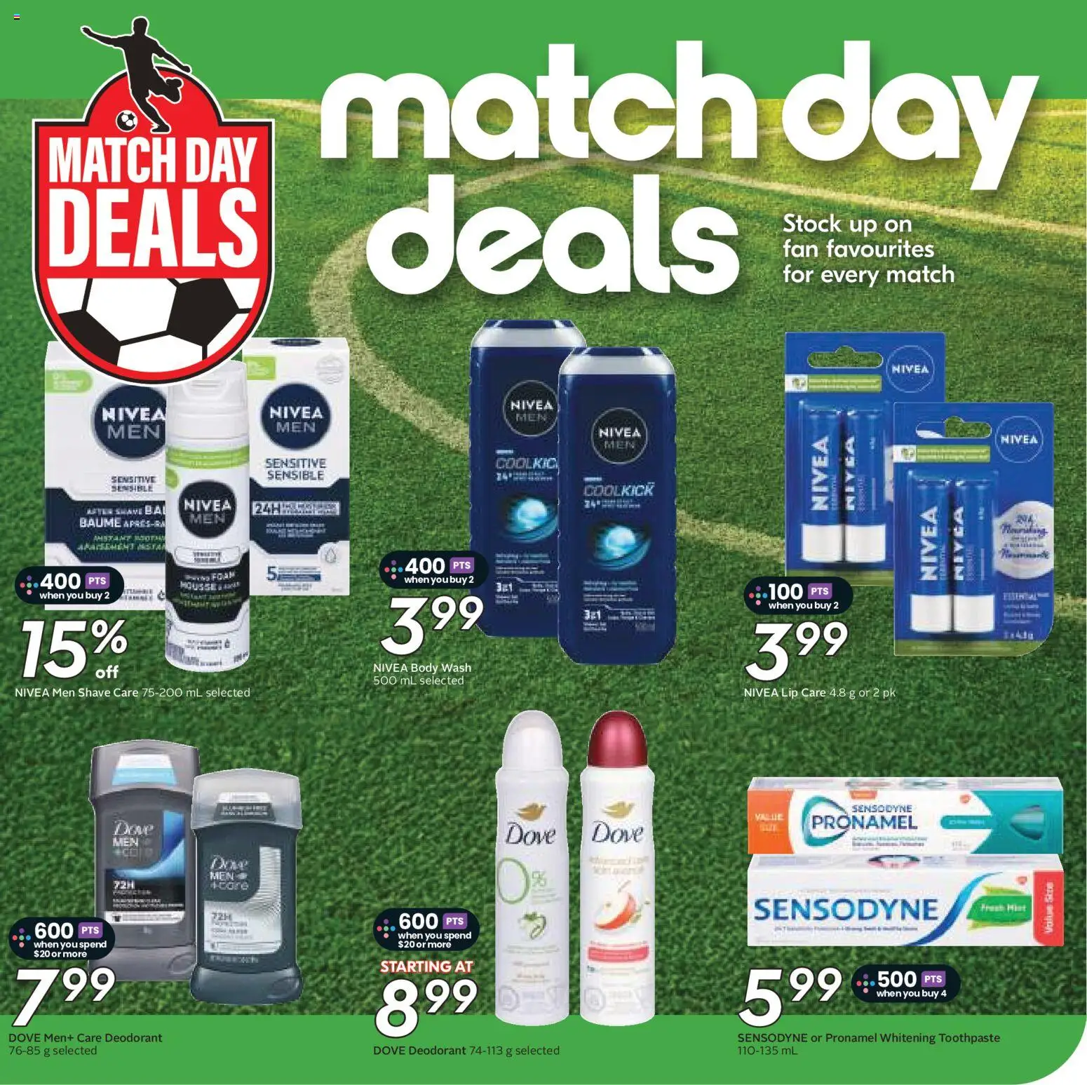 Sobeys flyer valid from 04.06.2026 | Page: 28 | Products: Fan, Body wash, Deodorant, Toothpaste
