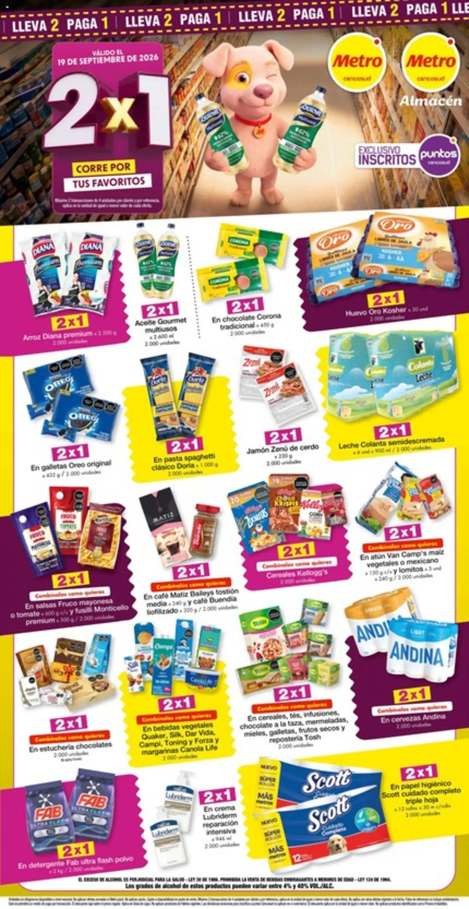 Metro revista - valida desde el 16/09/2026 | Página: 1 | Productos: Salsas, Mayonesa, Leche, Chocolate