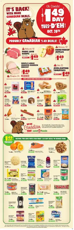 Preview of Save on foods weekly flyer / circulaire from shop Save on foods valid from Oct 15, 2026