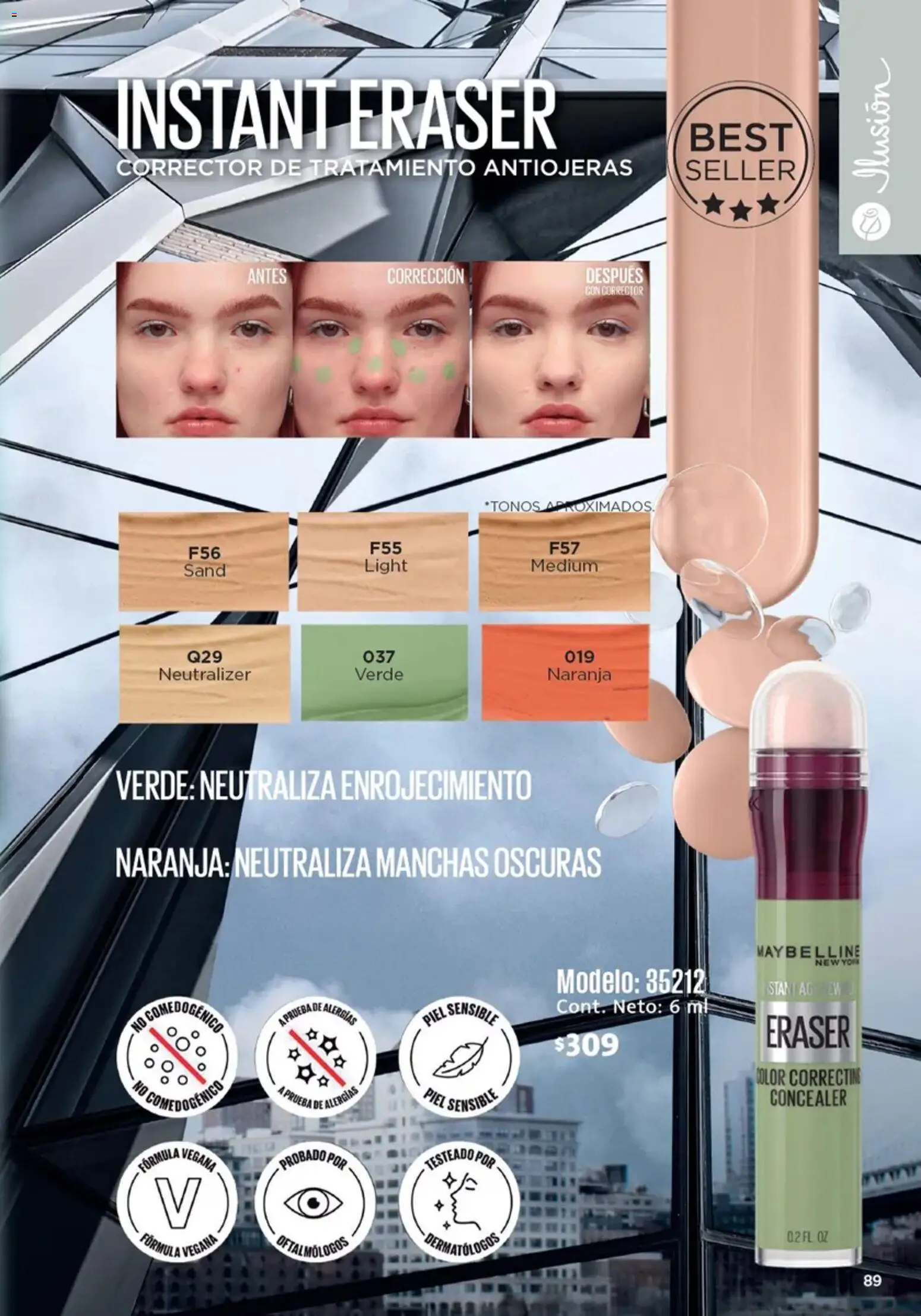 Nuevas ofertas de Ilusión válidas en toda la República Mexicana desde el 01/07/2026. ¡Encuentra las mejores ofertas en Ilusión catálogo Marcas Amigas! | Página: 91 | Productos: Corrector