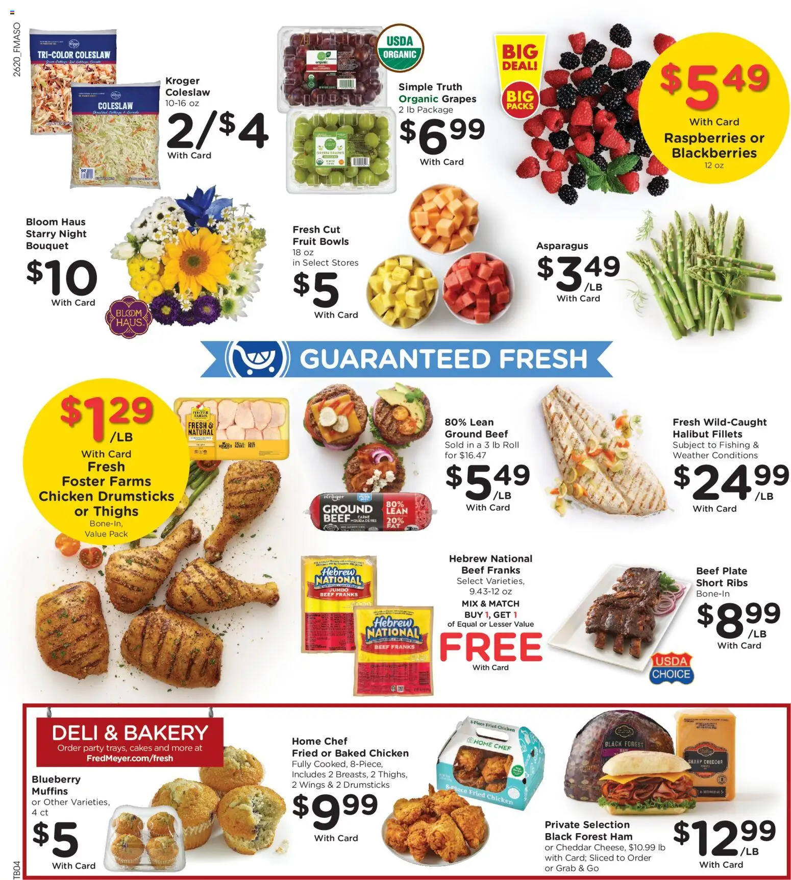 Fred Meyer Weekly Ad - valid from 17.06.2026 | Page: 12 | Products: Bakery, Ham, Beef, Grapes