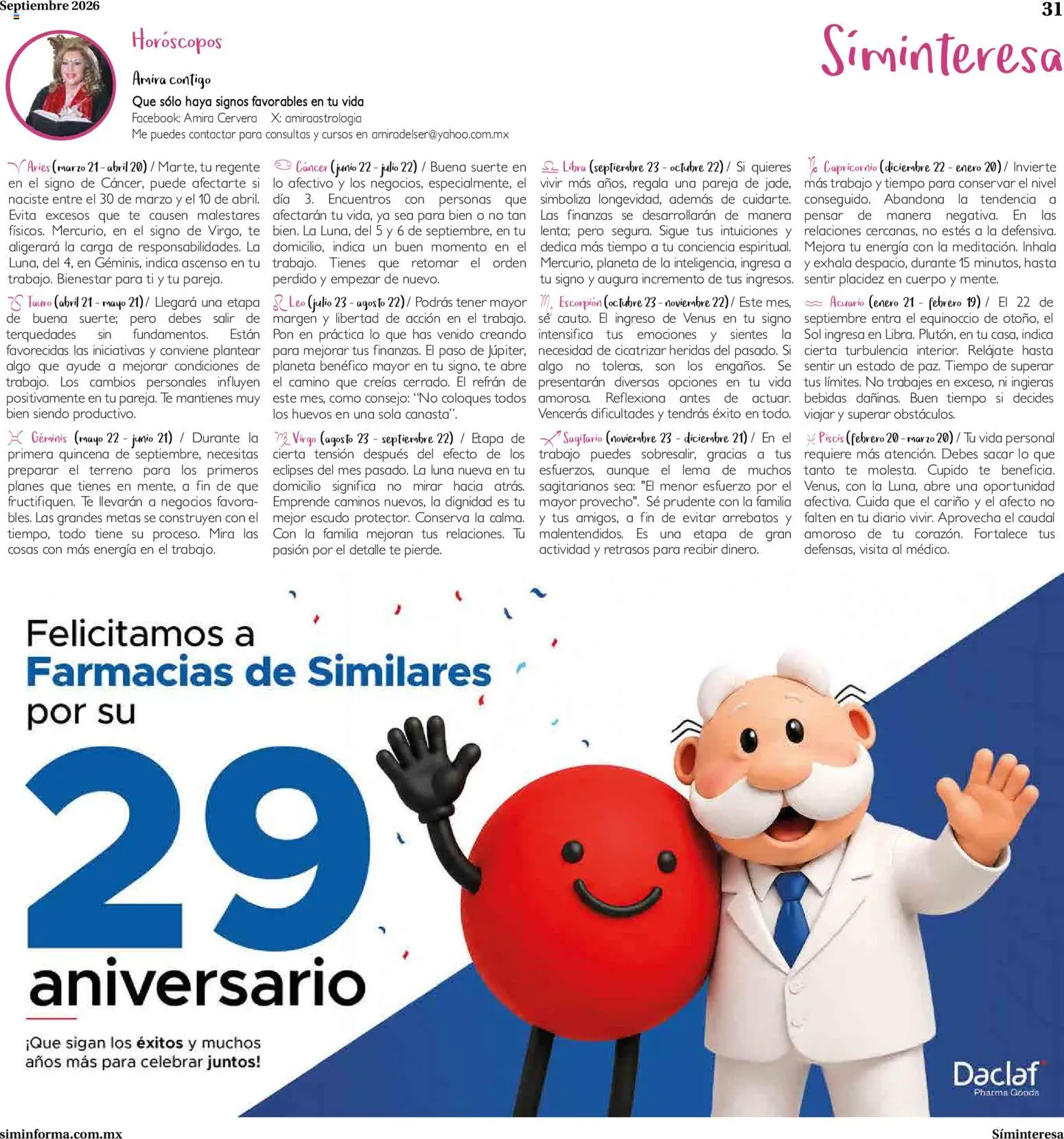 Nuevas ofertas de Farmacias Similares válidas en toda la República Mexicana desde el 01/09/2026. ¡Encuentra las mejores ofertas en Farmacias Similares catálogo! | Página: 31
