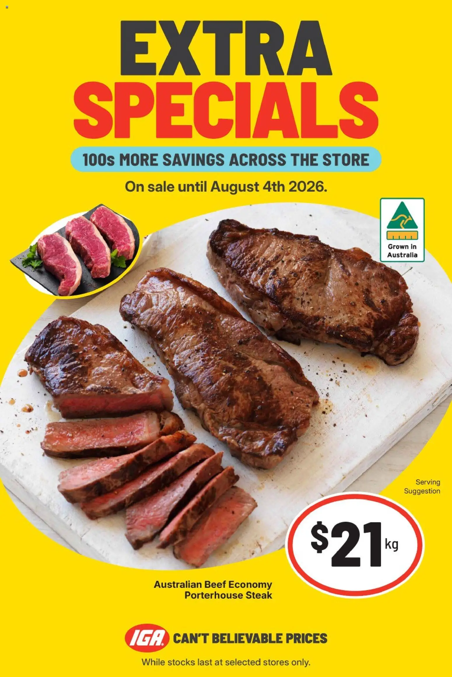 IGA catalogue - valid from 29/07/2026 | Page: 5 | Products: Beef, Steak