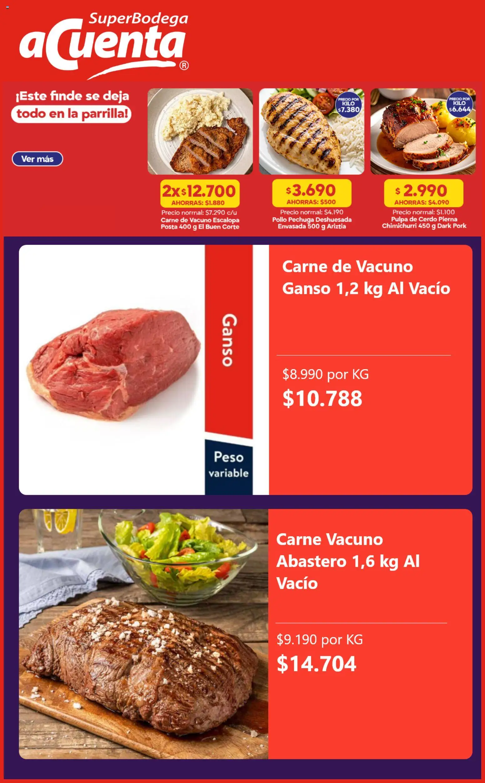 Super Bodega aCuenta Ofertas │ válido desde el 17.08.2026 | Página: 3 | Productos: Pierna, Pollo, Carne, Escalopa
