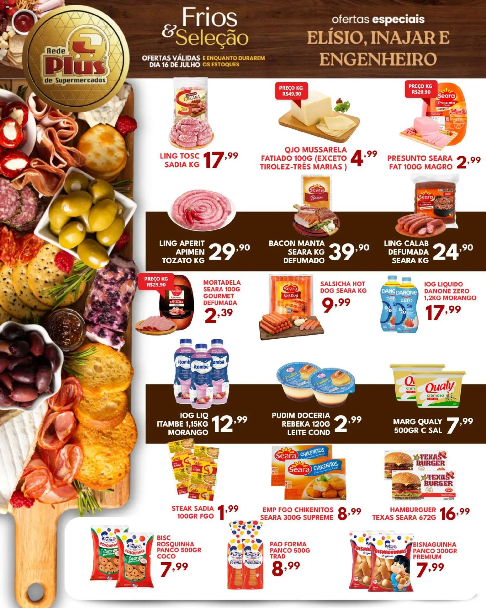 Rede Plus Supermercados Folheto - válido de 15/07/2026 | Página: 3 | Produtos: Coco, Salsicha, Sal, Rosquinha