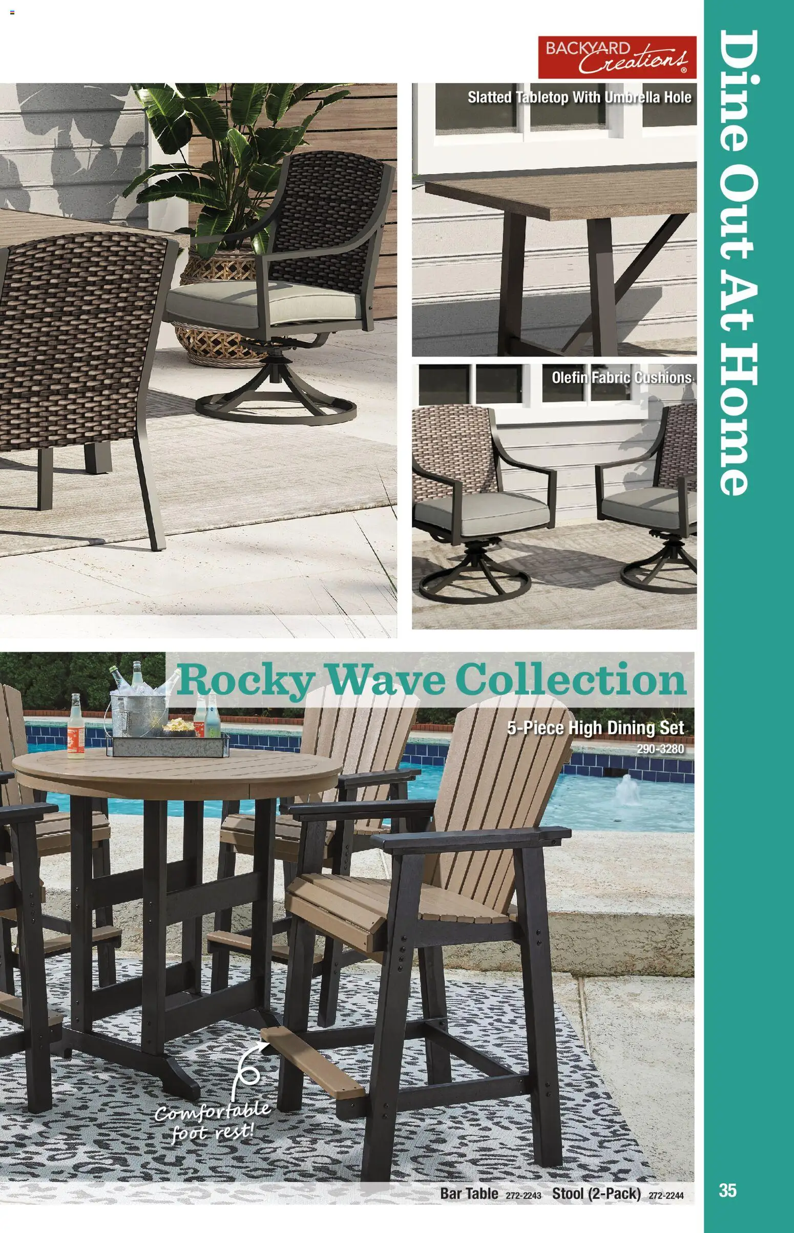 Menards Outdoor Living Catalogue - valid from 02/04/2026 | Page: 35 | Products: Table, Dining set, Umbrella