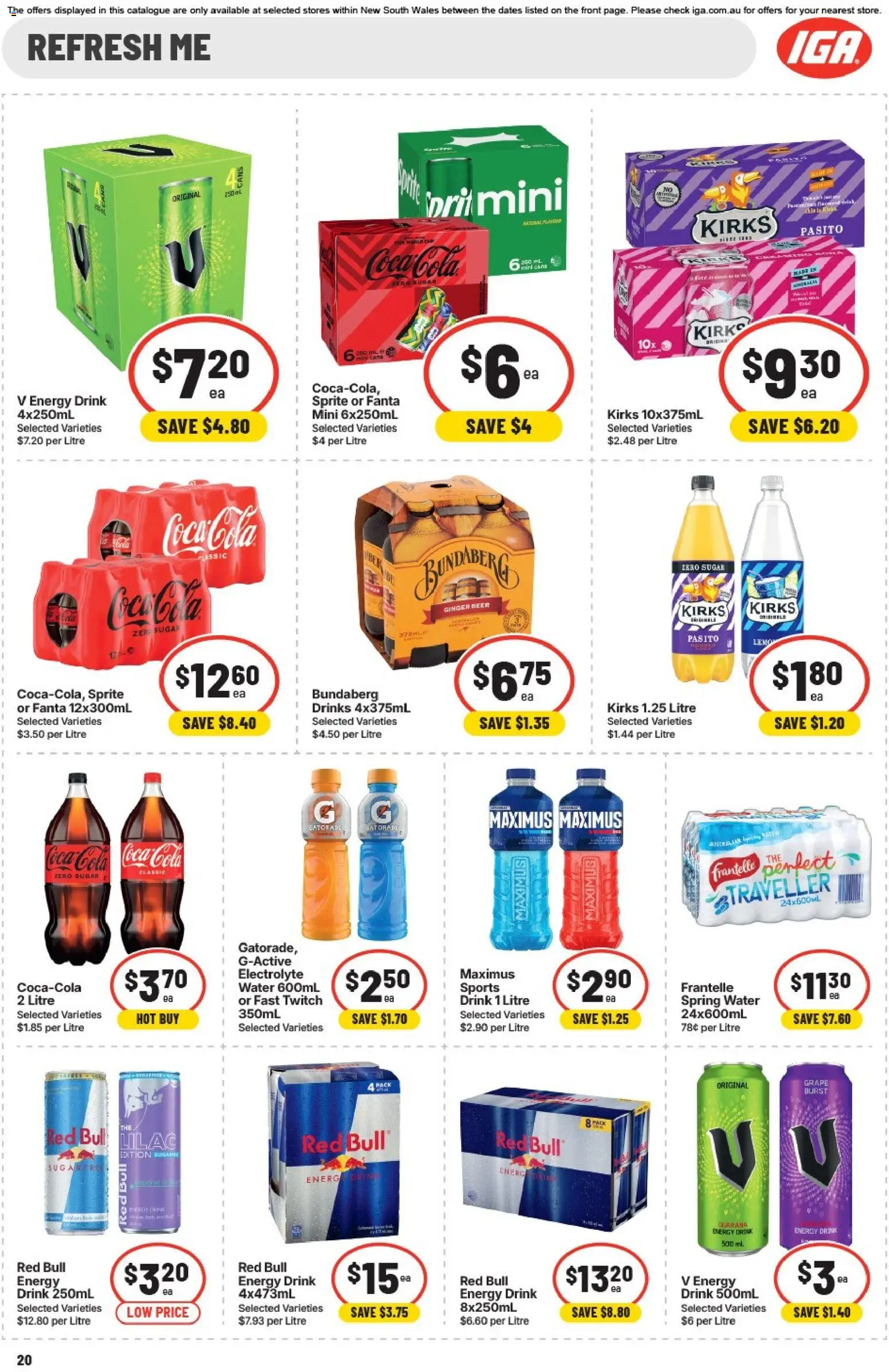 IGA catalogue - valid from 28/07/2026 | Page: 27 | Products: Energy drink, Ginger, Coca Cola, Sugar