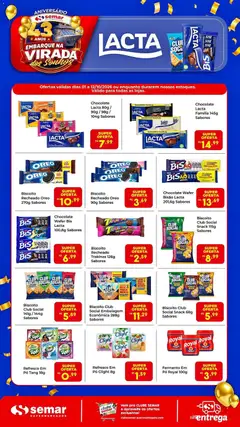 Semar Supermercado ofertas Lacta - Pré-Visualização do folheto da loja Semar Supermercado, válido de 01/10/2026