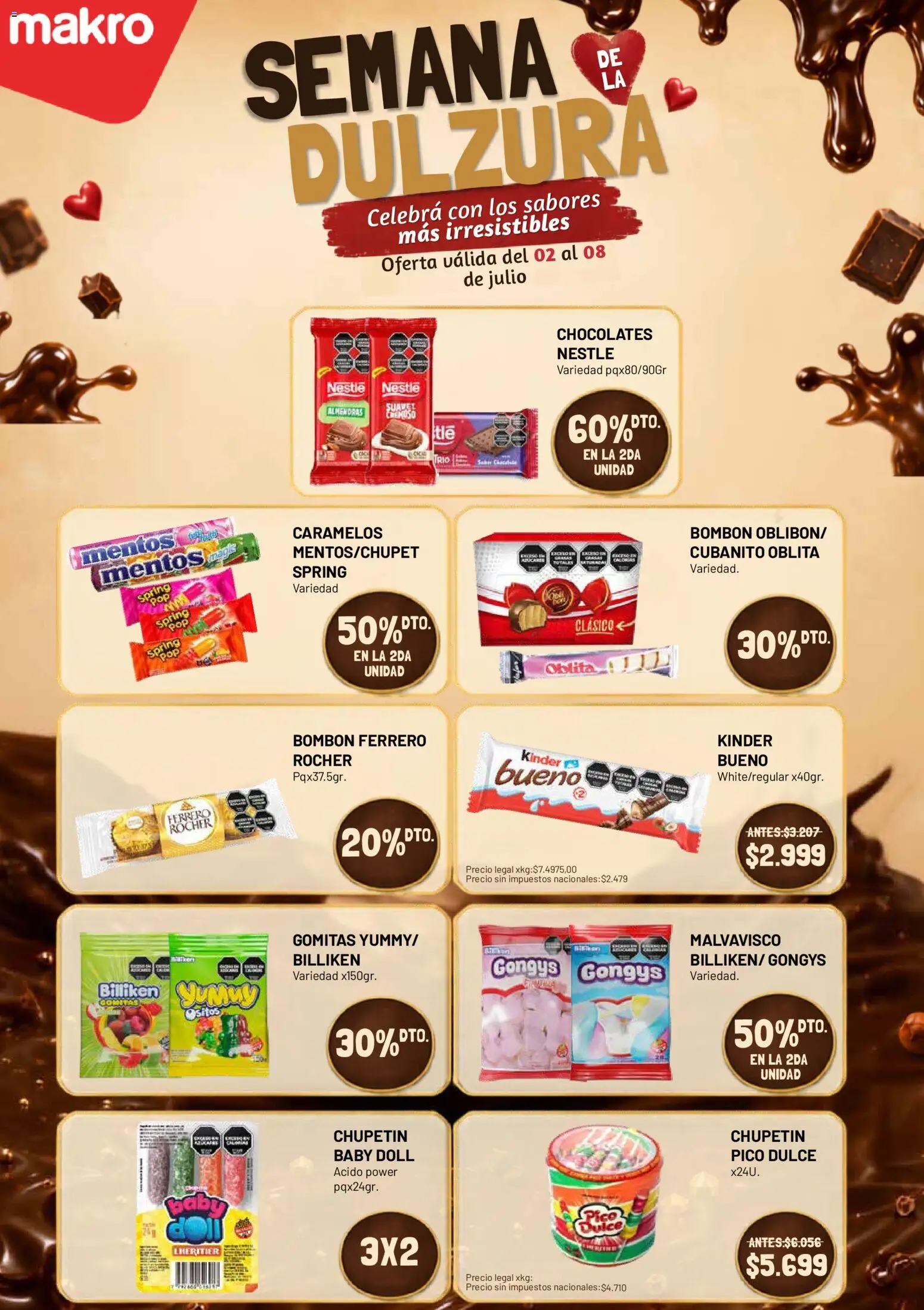Makro ofertas │ válido desde el 02/07/2026 | Página: 2 | Productos: Pico, Gomitas, Almendras