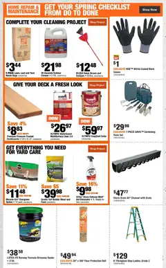 Preview of Home Depot weekly flyer / circulaire from shop Home Depot valid from 30.04.2026 | Page: 9 | Products: Gloves, Bag, Grate