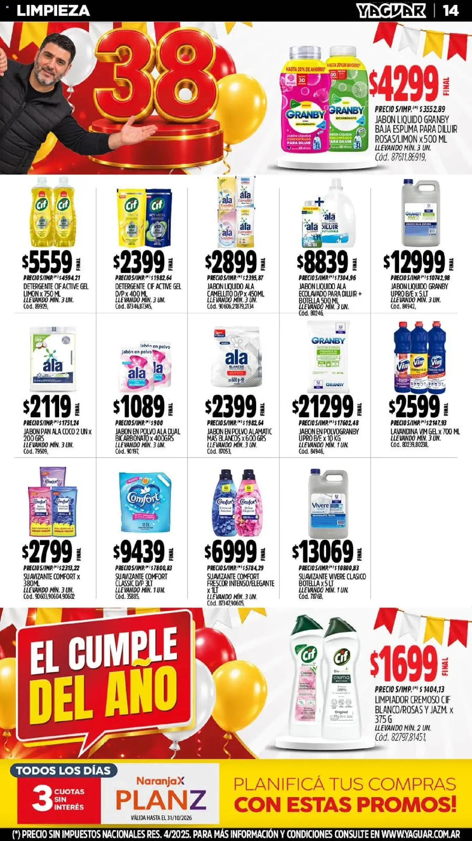Yaguar - Oferta Semanal Mendoza │ válido desde el 19/10/2026 | Página: 16