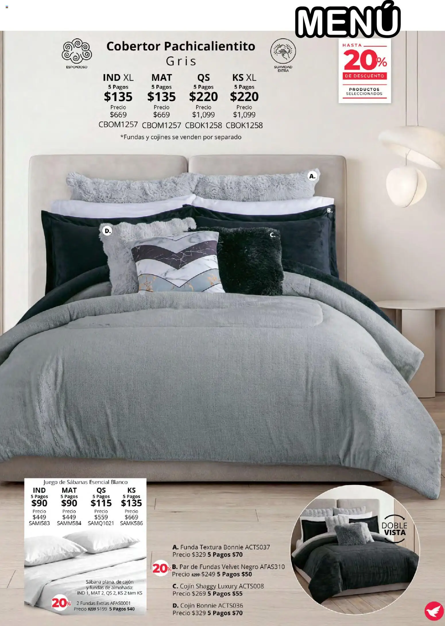 Nuevas ofertas de Colchas Concord válidas en toda la República Mexicana desde el 01/08/2026. ¡Encuentra las mejores ofertas en Colchas Concord catálogo Colección Cobertor! | Página: 82 | Productos: Cobertor, Juego, Almohada, Sabanas