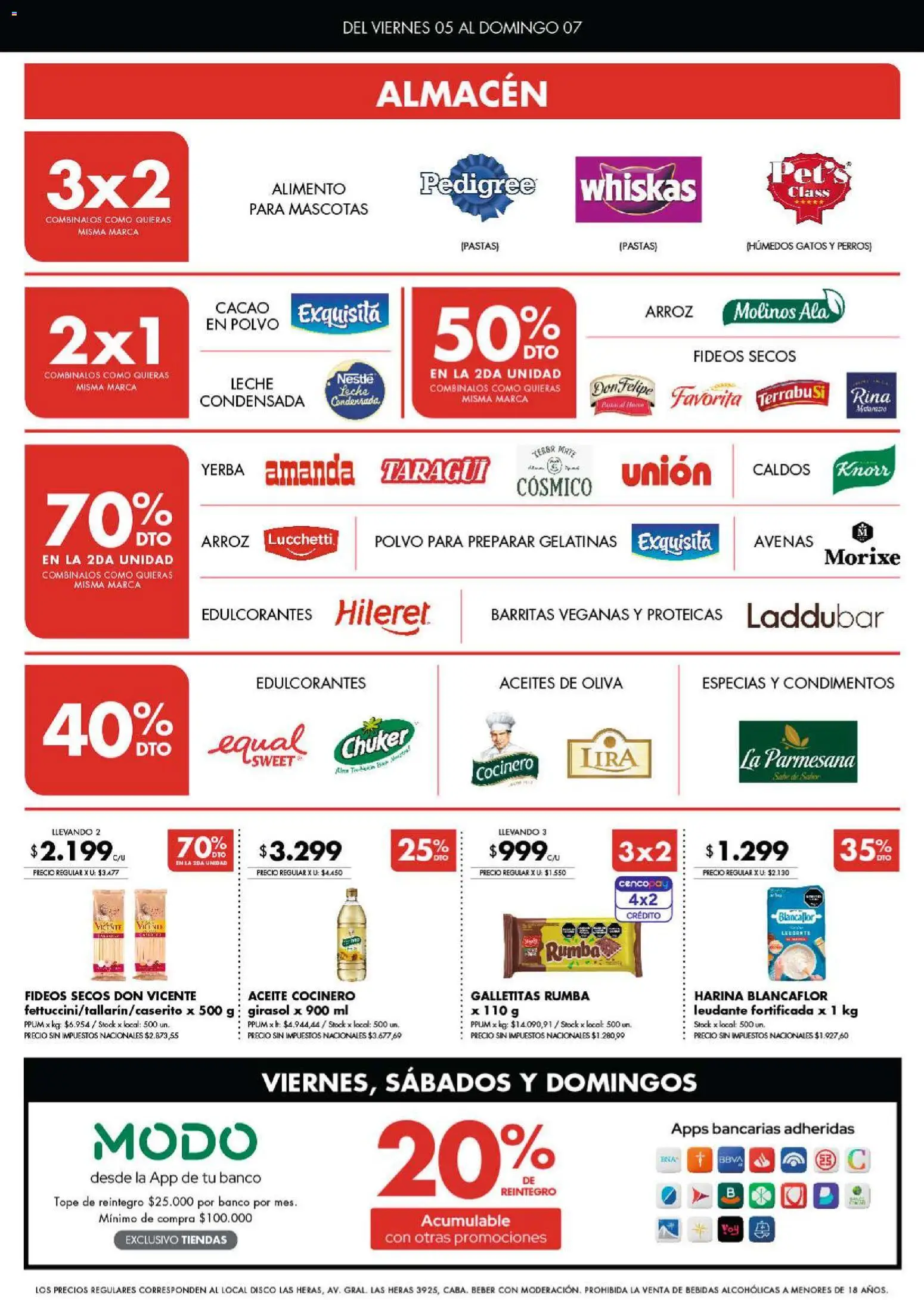 Disco ofertas │ válido desde el 04.06.2026 | Página: 2 | Productos: Galletitas, Polvo, Fideos, Cacao