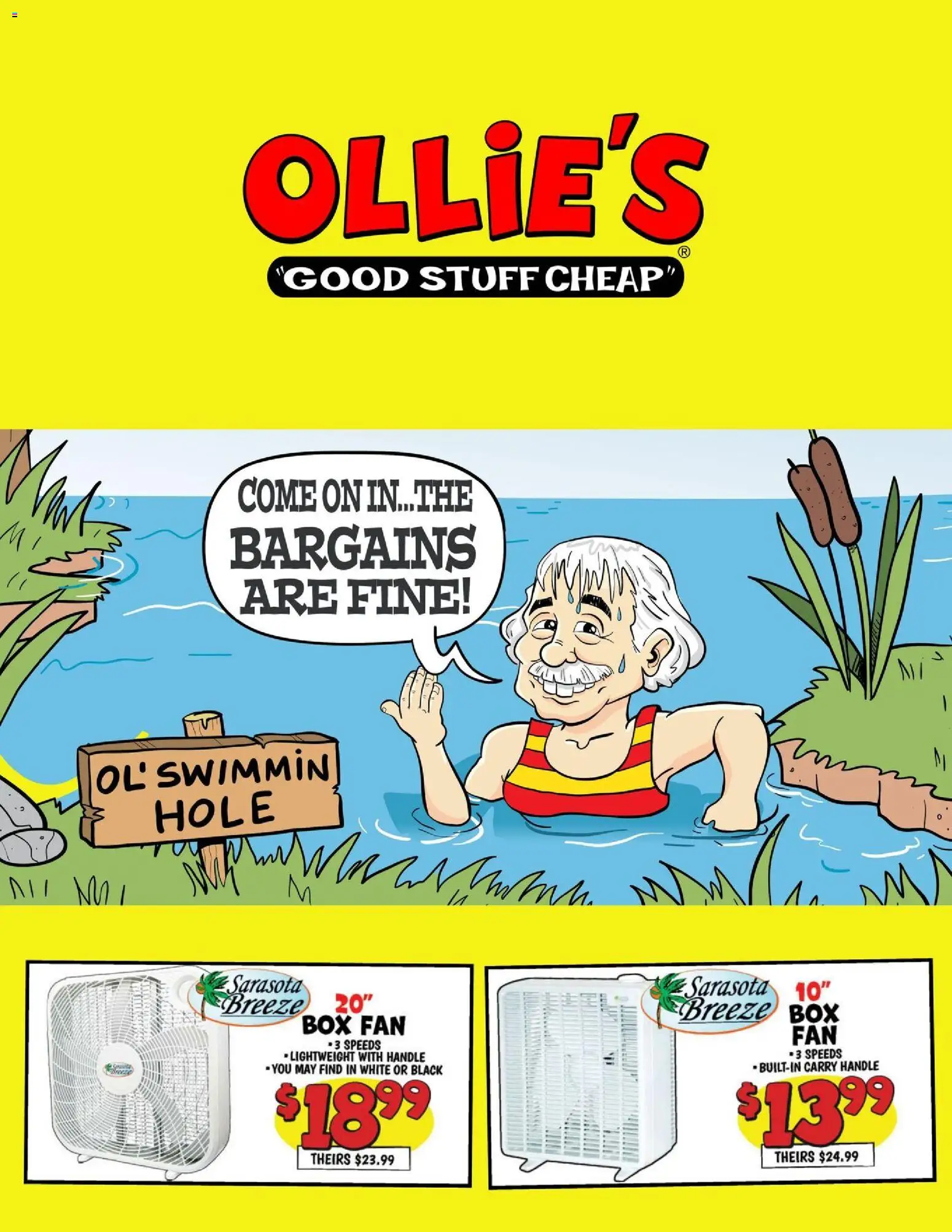 Ollie's Ad - valid from 07/15/2026 | Page: 1 | Products: Box, Fan