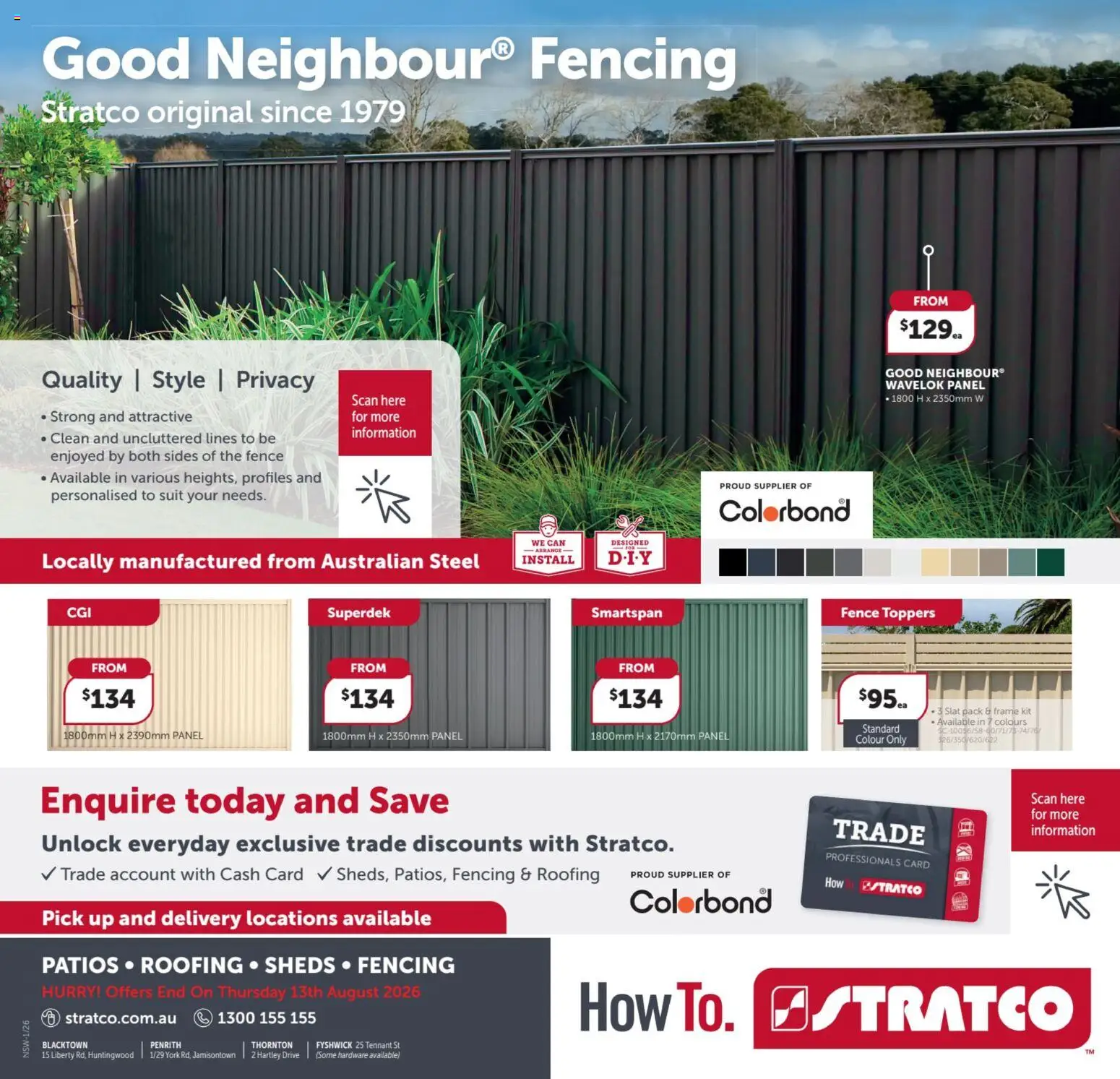 Stratco catalogue - valid from 03/07/2026 | Page: 12 | Products: Fence, Suit