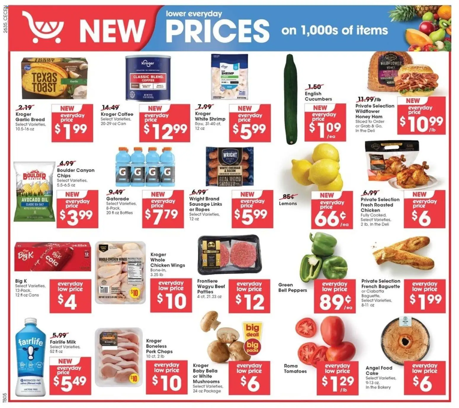 Kroger Weekly Ad - valid from 09/30/2026 | Page: 3 | Products: Lemons, Mushrooms, Honey, Pork