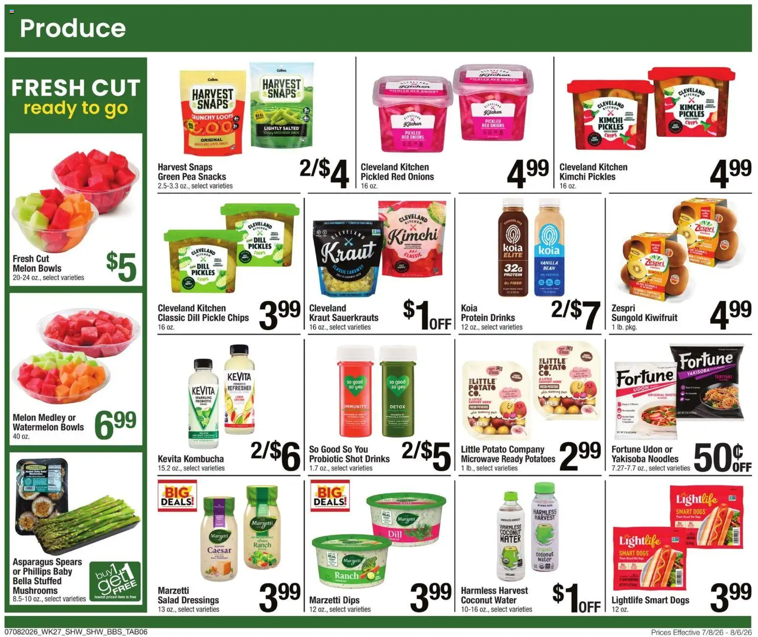 Shaw's Big Book of Savings - valid from 07/08/2026 | Page: 5 | Products: Microwave, Watermelon, Melon, Dill