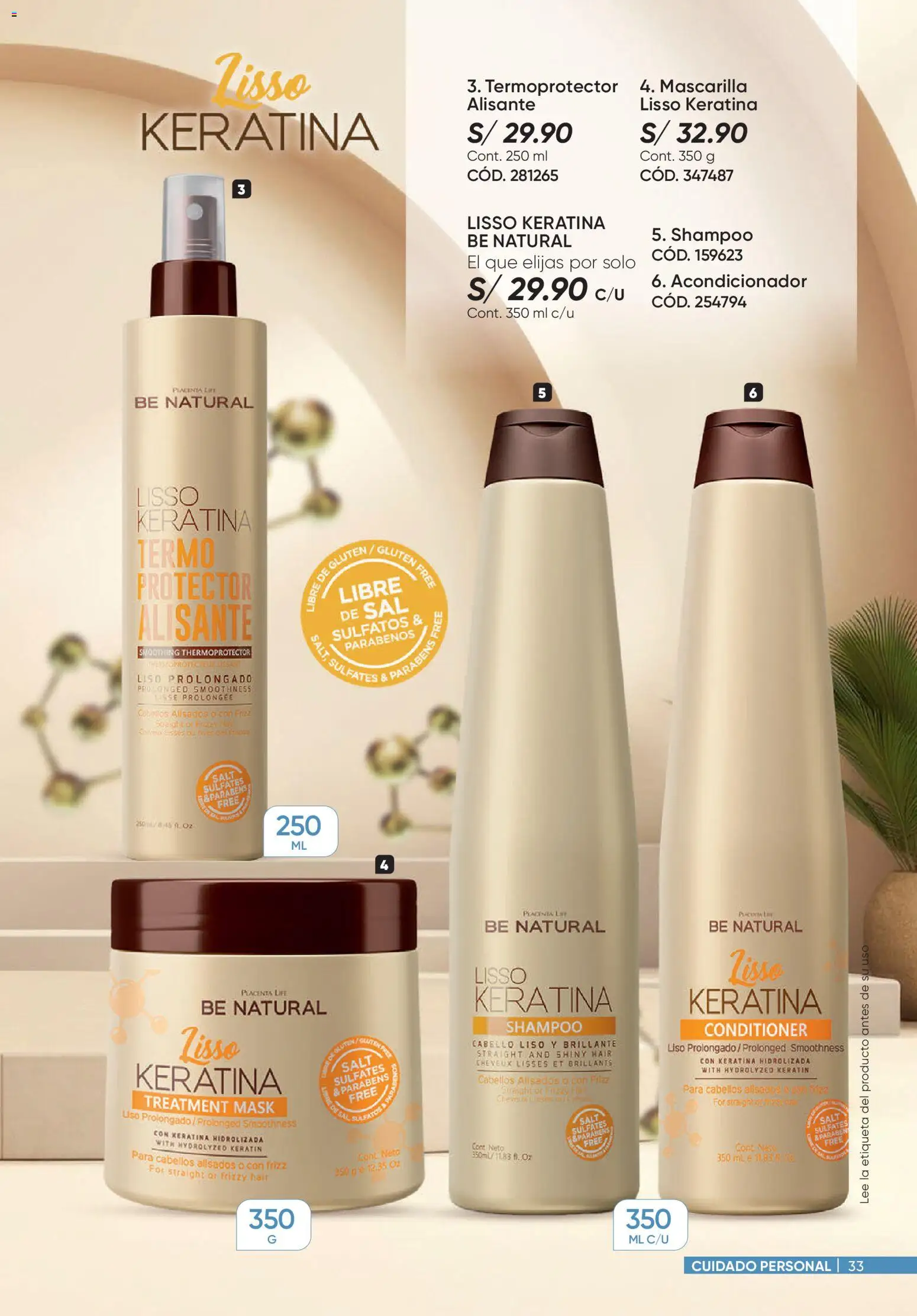 Catálogo Azzorti válido desde 31/08/2026 | Página: 33 | Productos: Shampoo, Acondicionador, Sal