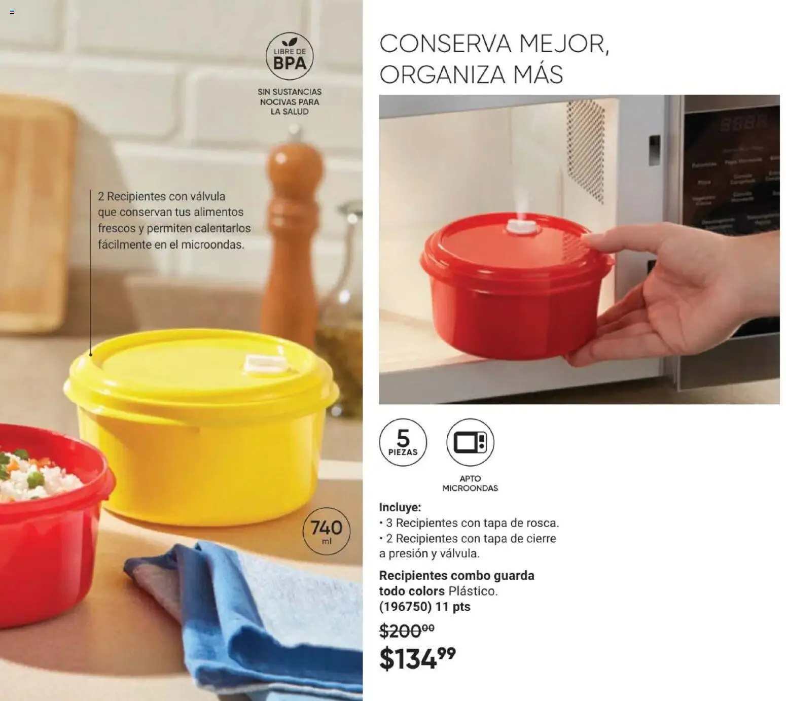 Nuevas ofertas de AVON válidas en toda la República Mexicana desde el 11/09/2026. ¡Encuentra las mejores ofertas en AVON Casa & Estilo 14 2026! | Página: 75 | Productos: Alimentos, Microondas, Válvula