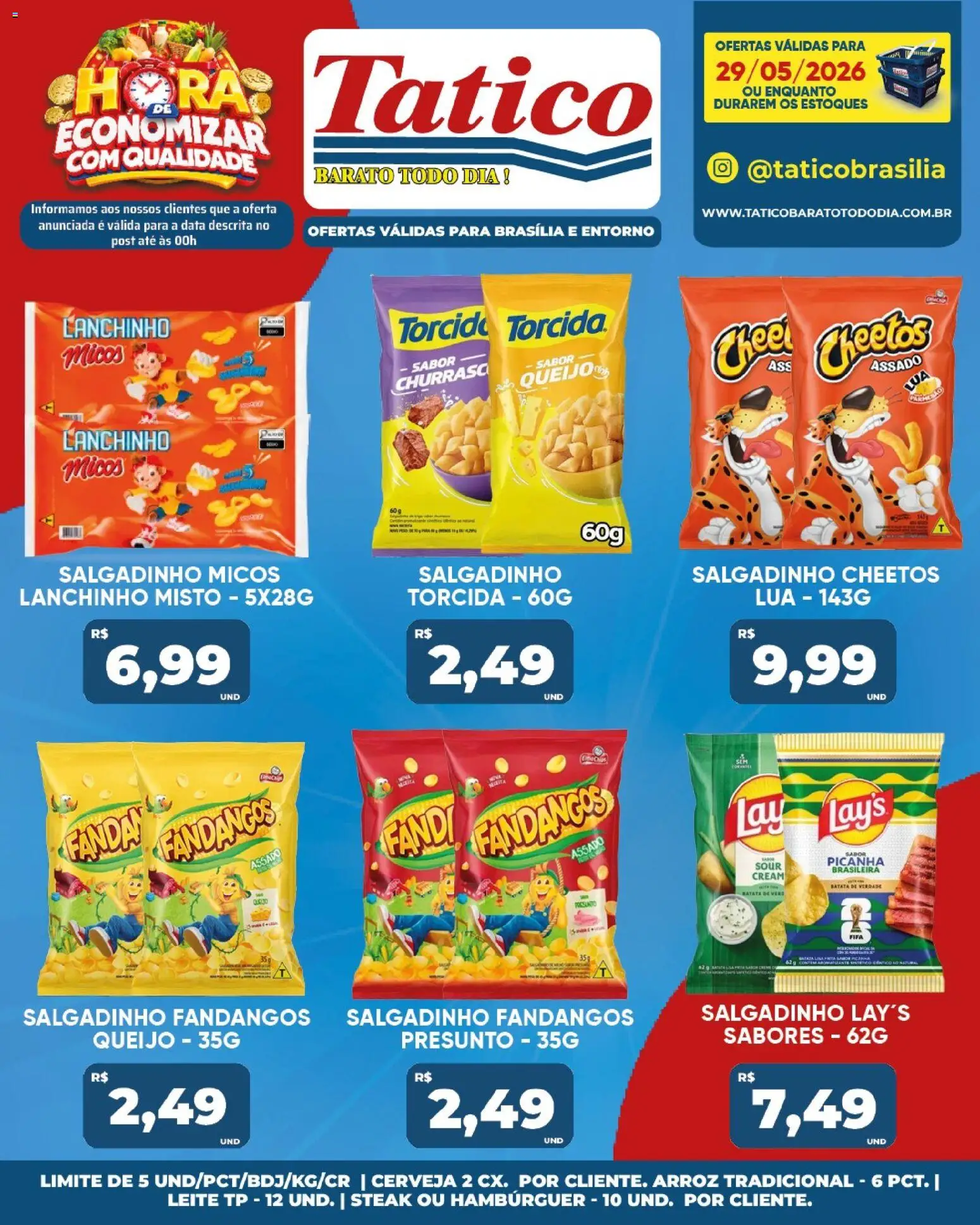 Tatico Folheto - válido de 29.05.2026 | Página: 23 | Produtos: Picanha, Arroz, Cheetos, Batata